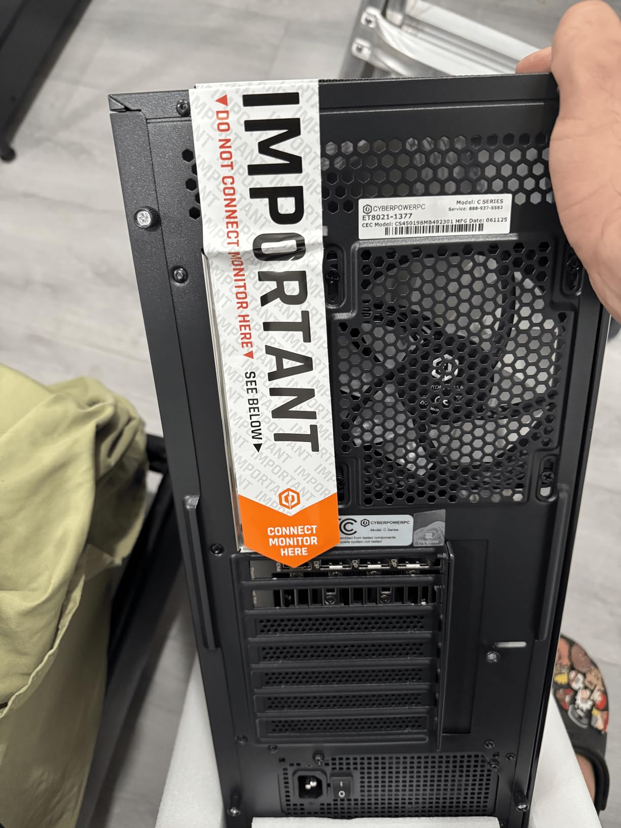 CyberPowerPC Gamer Xtreme VR Gaming PC, Intel Core i5-13400F 2.5GHz, GeForce RTX 5060 8GB, 16GB DDR5, 1TB PCIe 4.0 SSD, WiFi Ready & Windows 11 Home (GXiVR8060A40) - Customer Photo 2