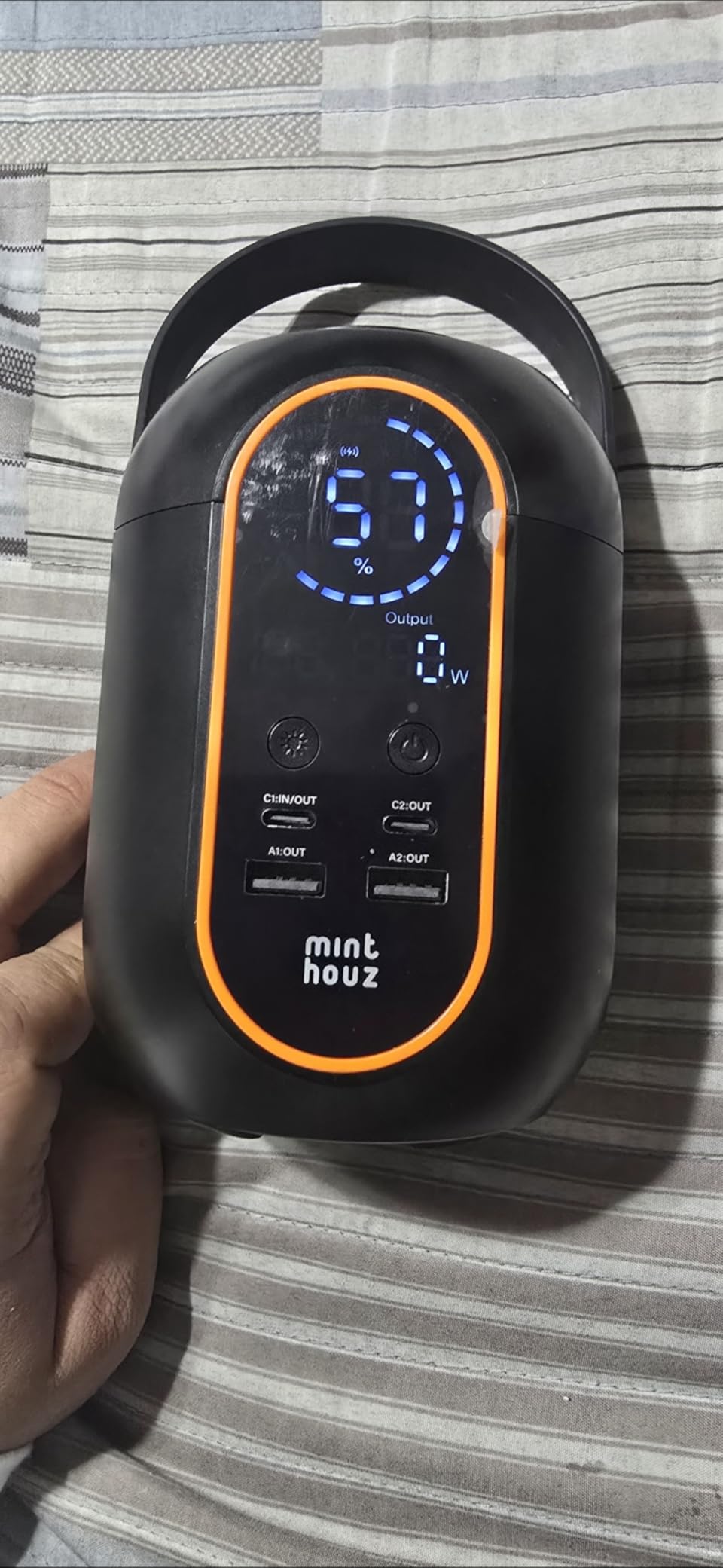 Minthouz 54000mAh Portable Power Station, 140W Large Power Bank with Wireless Charging, Multiple Ports for Laptops, Phones, Camping Essentials, Emergency Power Bank for Camping Supplies. - Customer Photo 1