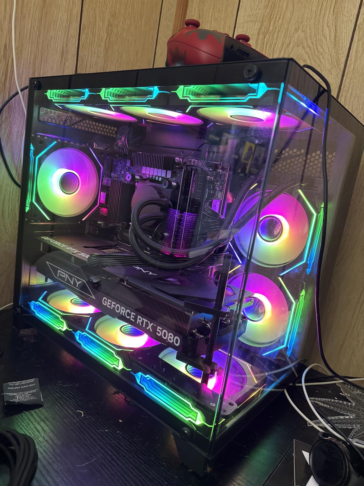 Panorama XL RTX 5090, 24-Core i9-14900KF, 192GB DDR5 RAM, 4TB Gen4 SSD + 10TB HDD, 360mm Liquid Cooled Gaming Desktop PC w/Windows 11 Pro, 3 Year Warranty, RGB KBM, Internal WiFi 6E, 3X DP, HDMI - Customer Photo 2