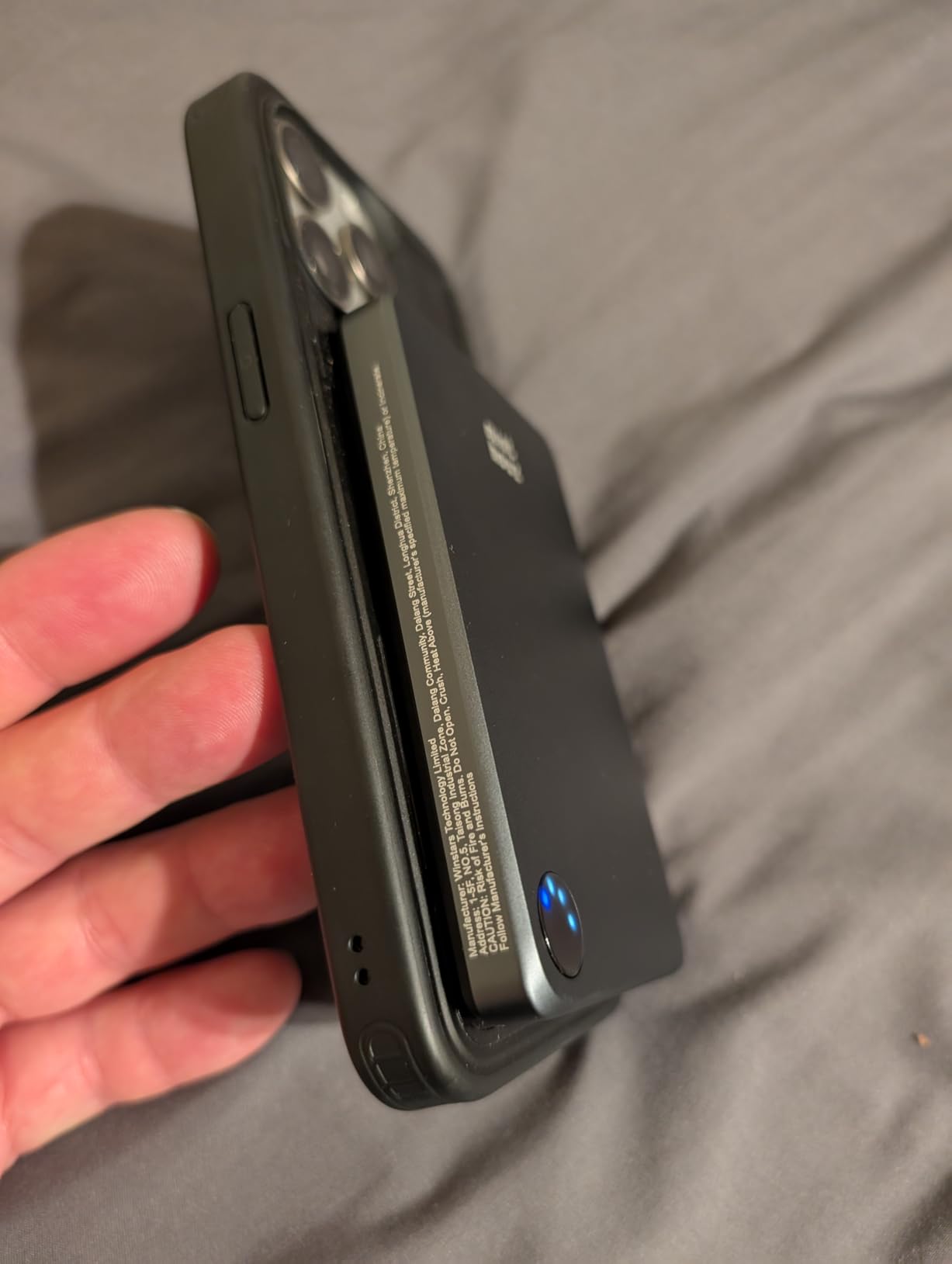 Minthouz Qi2 Certified MagSafe Portable Charger Slim, 10000mAh Magnetic Power Bank for iPhone with 20W USB-C & 15W Wireless Charging, for iPhone 17/16/15/14/13/Pro/Mini/Pro Max & Android - Customer Photo 1