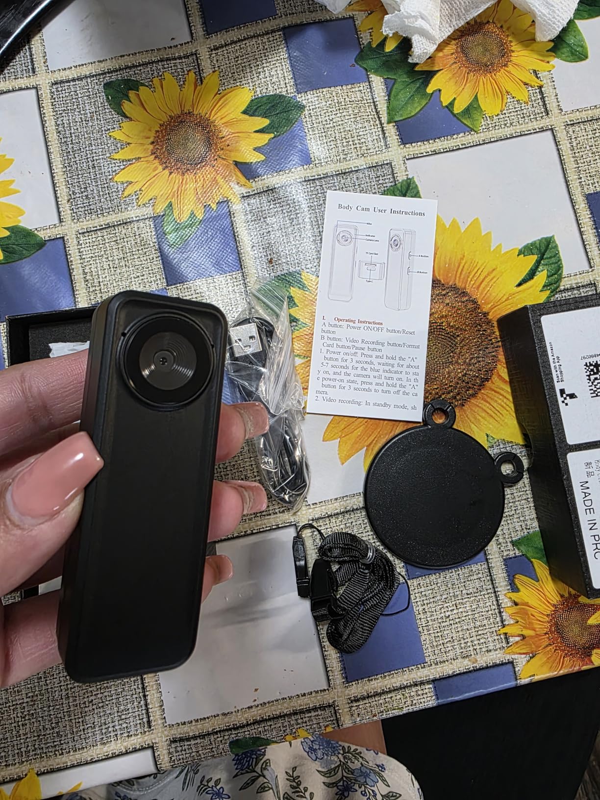 Body Camera 128GB, 4K 30FPS Action Camcorder, Hands Free Sports Camera with Magnetic Back Clip, Mini Body Cam POV Records with Audio and Video Recording for Traveling Cycling Vlogging - Customer Photo 1