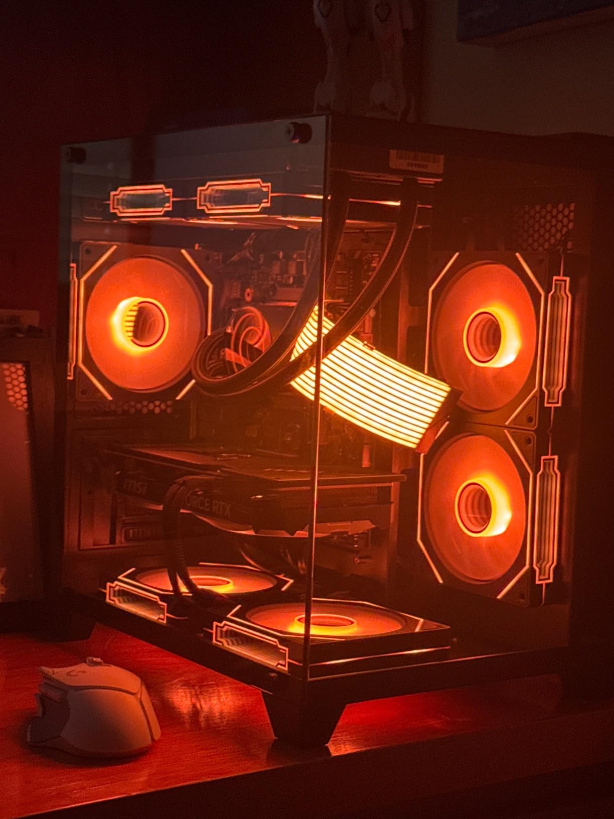 RTX 5070 12GB Gaming PC Desktop - AMD Ryzen 7 5700X 3.4 GHz, 32GB DDR4 RAM, 1TB PCIe SSD, WiFi + BT, 650W PSU, 240mm AIO CPU Cooler, Windows 11 Pro -RGB Prebuilt Tower Computer-Black - Customer Photo 2