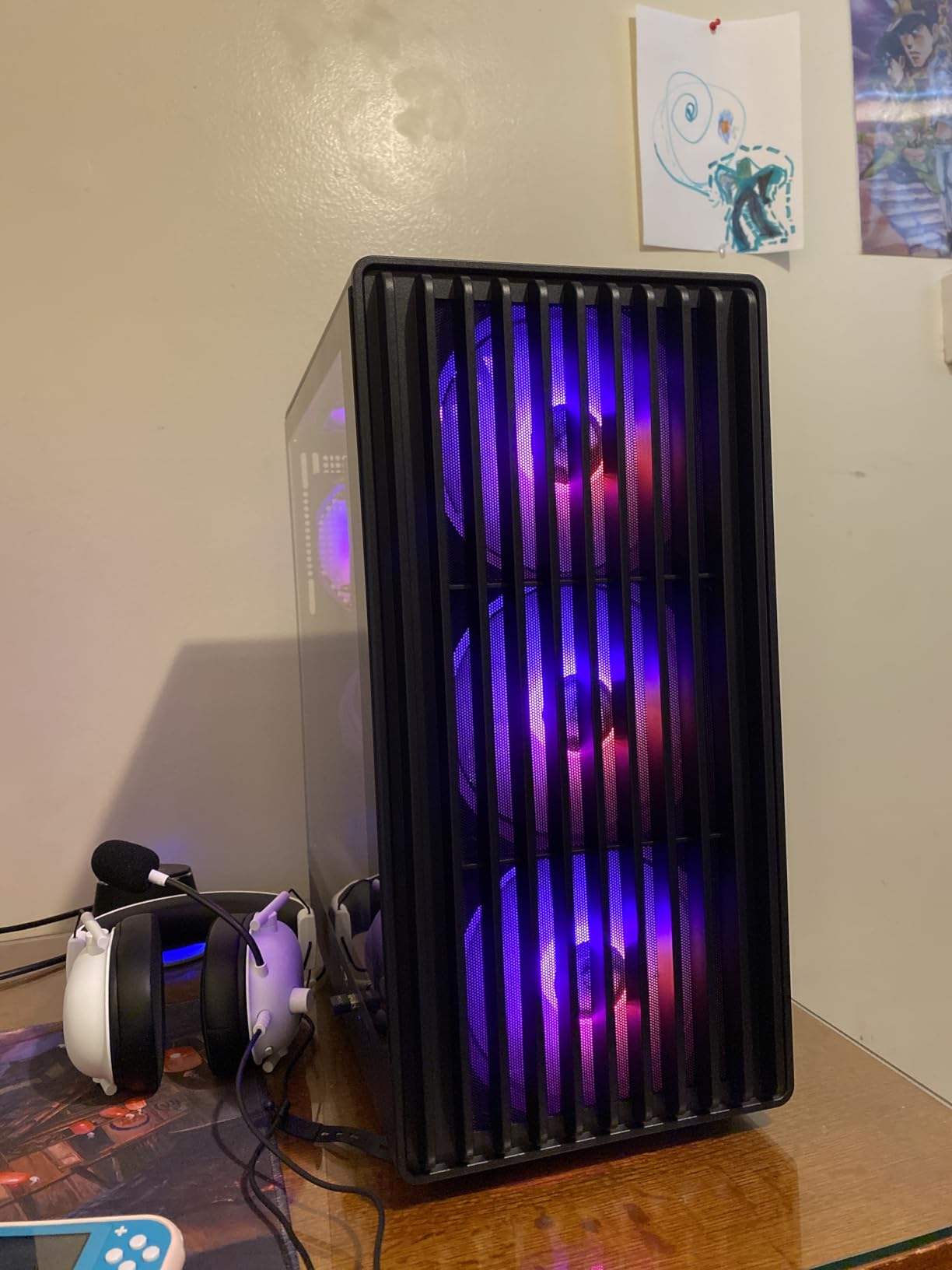 K6 PC Case - Pre-Installed 6 PWM ARGB Fan (3 x 120mm, 3 x 140mm), ATX Mid-Tower Gaming PC Case, with Type-C, FOIFKIN (Black, K6) - Customer Photo 1