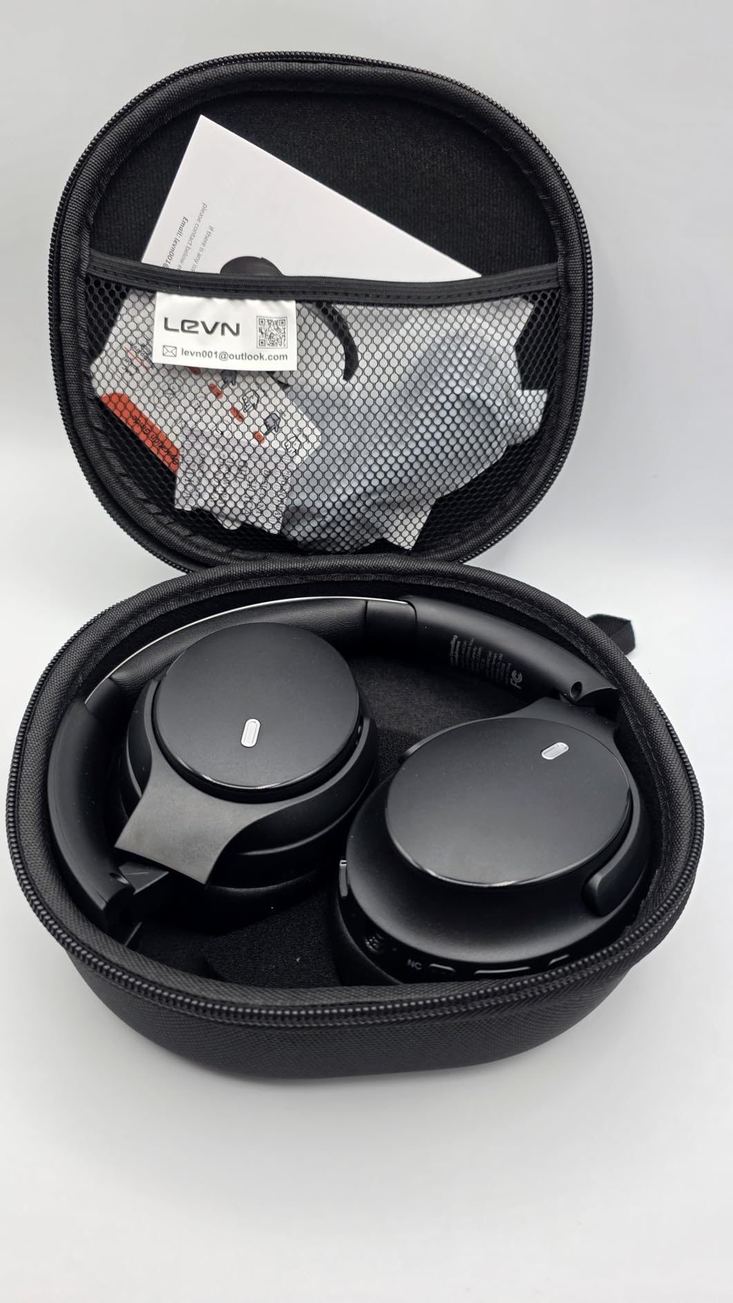 LEVN Hybrid Active Noise Cancelling Headphones, Wireless Headphones Bluetooth 5.4 with Transparent Mode, Hi-Res Audio, Deep Bass, 70H Playtime Over Ear Bluetooth Headset for Work/Travel/Home/Office - Customer Photo 2