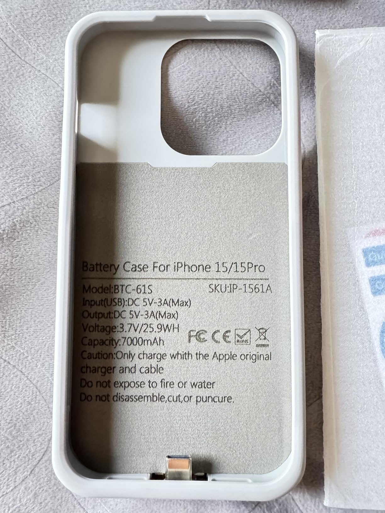 GIN FOXI Battery Case for iPhone 13/13 Pro/14/14 Pro, Ultra-Slim Charging Cases Real 7000mAh Rechargeable Anti-Fall Protection Extended Charger Cover for iPhone 13/13Pro/14/14 Pro,Black, 6.1