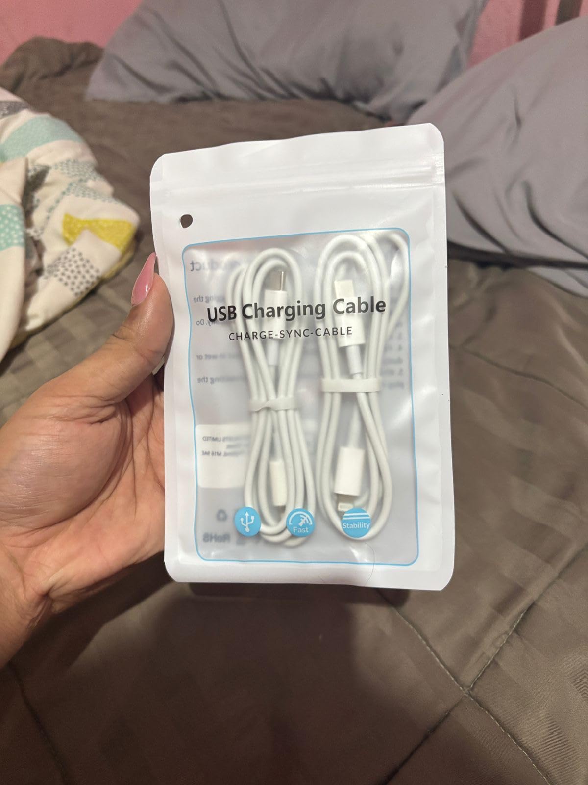 USB C to Lightning Cable 2Pack 3FT [MFi Certified], iPhone Fast Charger Cable Power Delivery iPhone Cables Type C iPhone Charger Cord Fast Charging for 14/13/12/11/XS/XR/X/8/7/6, iPad, AirPods - Customer Photo 1