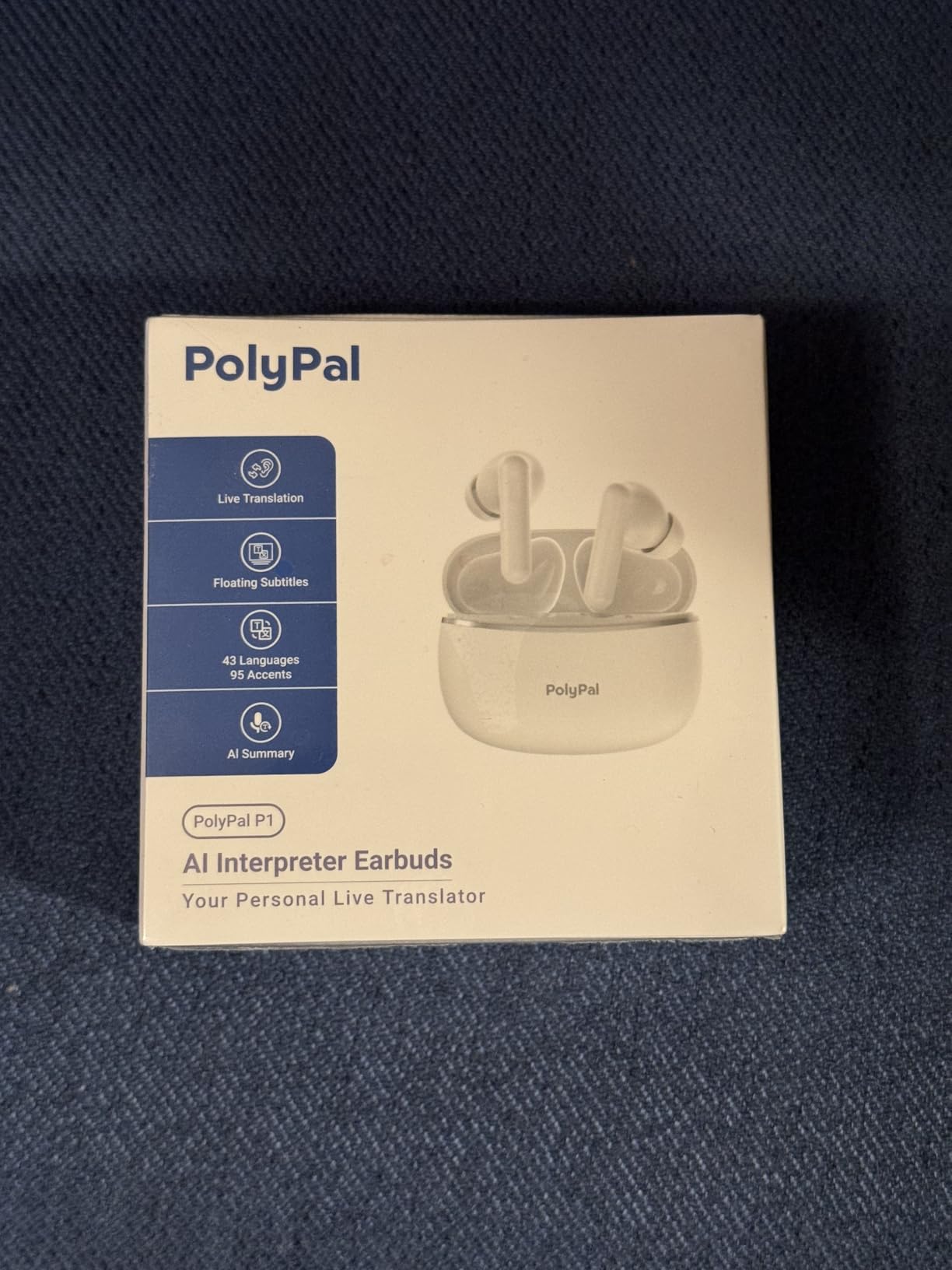 Polypal P1 – AI Translator Earbuds for Real-Time Speech & Video, Support 138 Languages, Smart Noise Reduction, 7 Versatile Translation Modes, Comfortable Fit for All-Day Wear, iOS & Android Compatible - Customer Photo 2