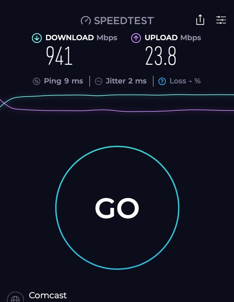 Hitron CODA56 Multi-Gigabit DOCSIS 3.1 Modem (Black) | 2.5 Gbps Max Internet Speeds | Certified with Xfinity, Charter Spectrum, Cox | 2.5 Gbps Cable Modem ONLY | No Built-in WiFi - Customer Photo 1
