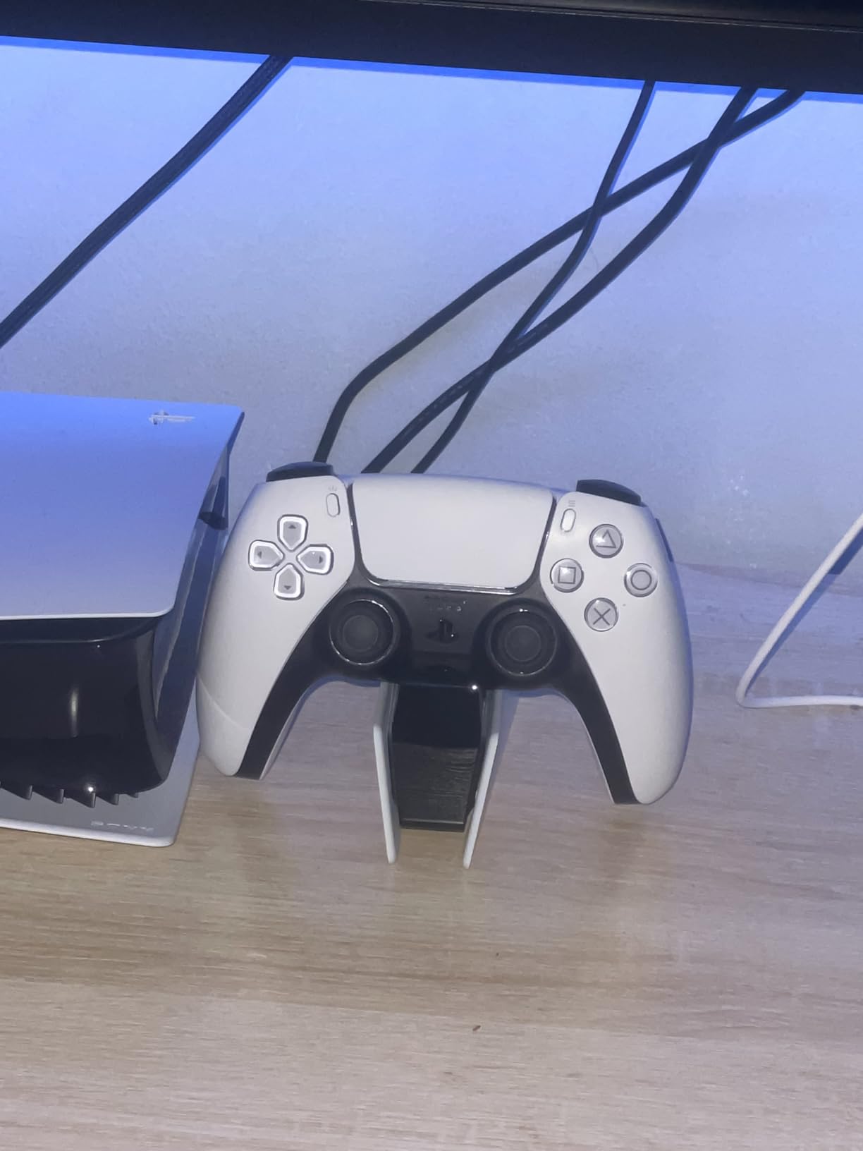 PS5 Controller Charger - Charge 2 Controllers to 90% in 50 Mins - No Annoying Lights - Click in Design Dual Fast Charging Stand Dock Station Holder Accessories for PlayStation DualSense Controller - Customer Photo 1