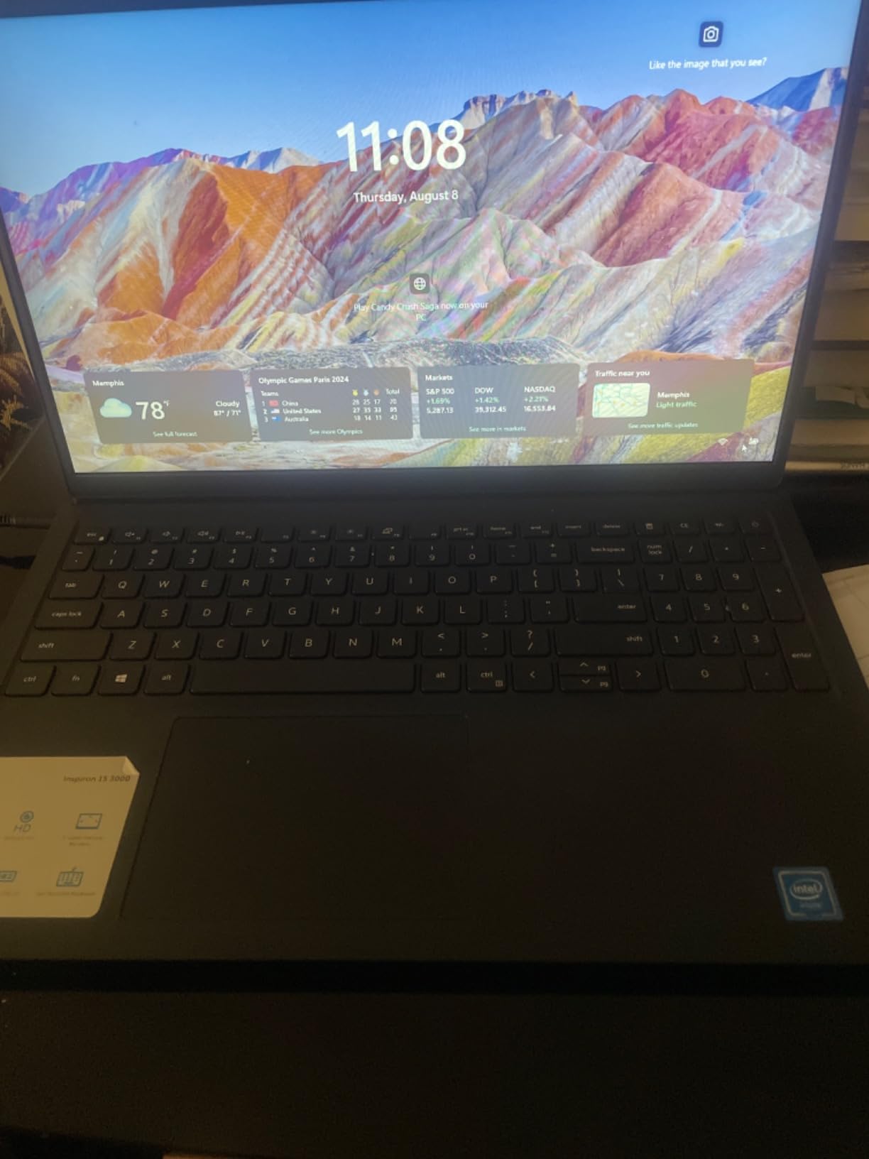 Dell 2024 Inspiron 15 Laptop, Free Microsoft Lifetime Office 2024 & Win 11 Pro, 15.6