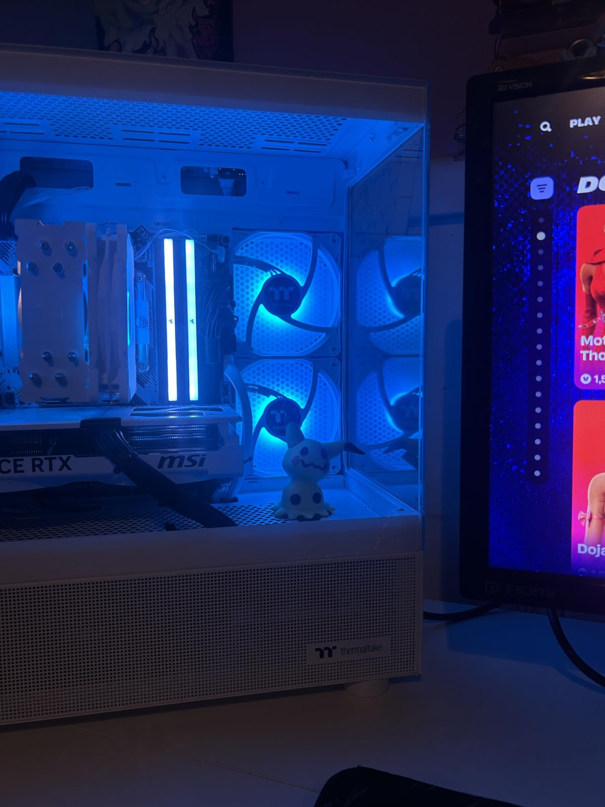 Thermaltake LCGS Quartz i1460 Gaming Desktop (Intel Core i5-14400F, ToughRam DDR4 3600Mhz 16GB RGB Memory, NVIDIA GeForce RTX 5060, 1TB NVMe M.2, WiFi, Windows 11) S2QT-B760-560-LCS customer photo 1