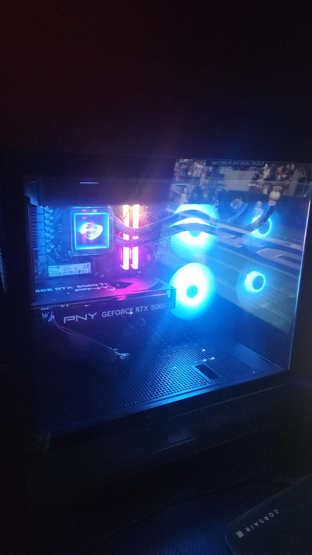 Skytech Gaming Azure 3 Desktop PC, Ryzen 7 7800X3D 4.2 GHz (5GHz Turbo), NVIDIA RTX 5060 Ti 16GB, 1TB Gen4 NVMe SSD, 32GB DDR5 RAM 6000 RGB, 650W Gold PSU, 360mm ARGB AIO, Wi-Fi, Win 11 - Customer Photo 1