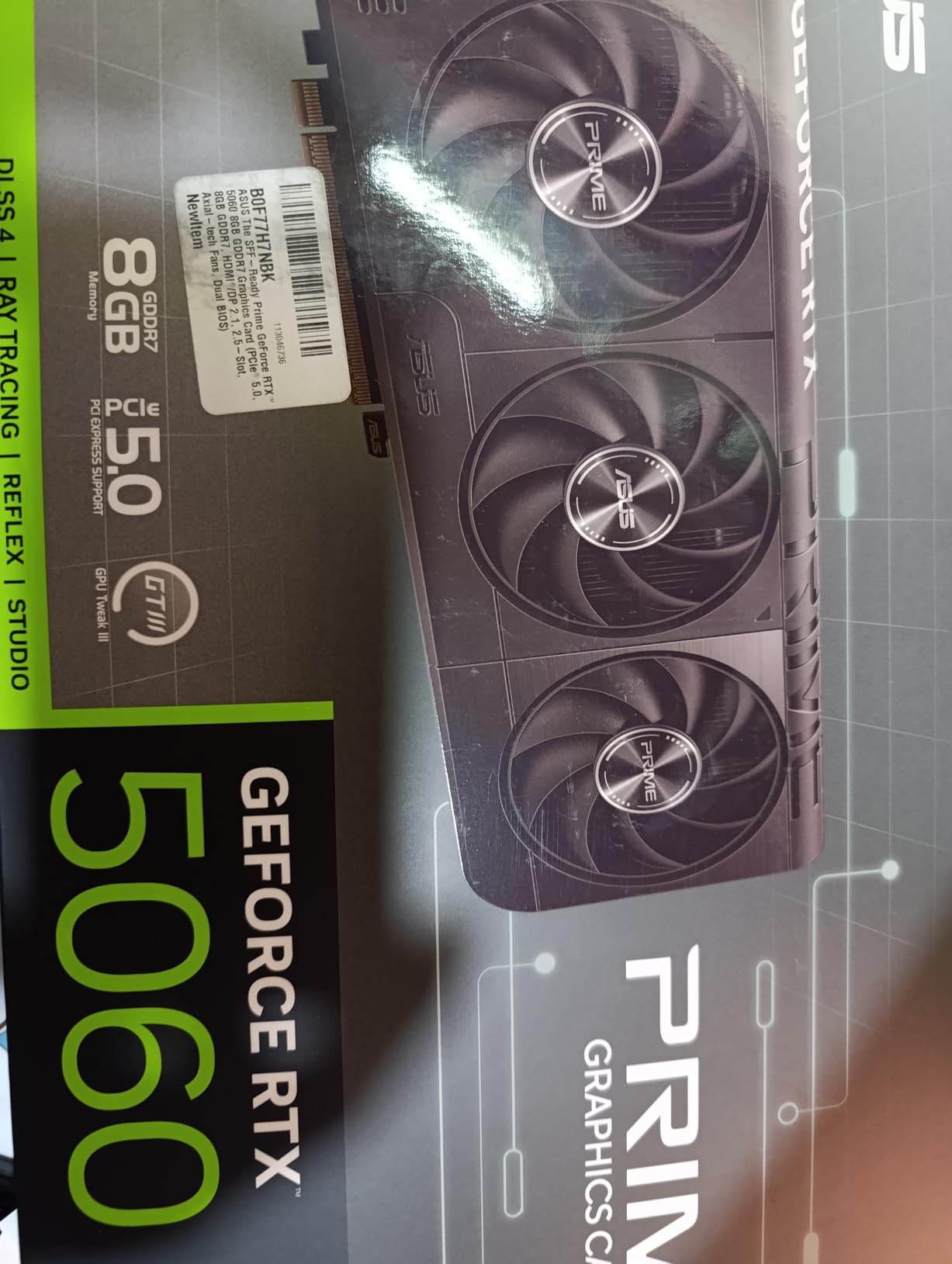 ASUS The SFF-Ready Prime GeForce RTX™ 5060 8GB GDDR7 OC Edition Graphics Card (PCIe® 5.0, 8GB GDDR7, HDMI®/DP 2.1, 2.5-Slot, Axial-tech Fans, Dual BIOS) - Customer Photo 5