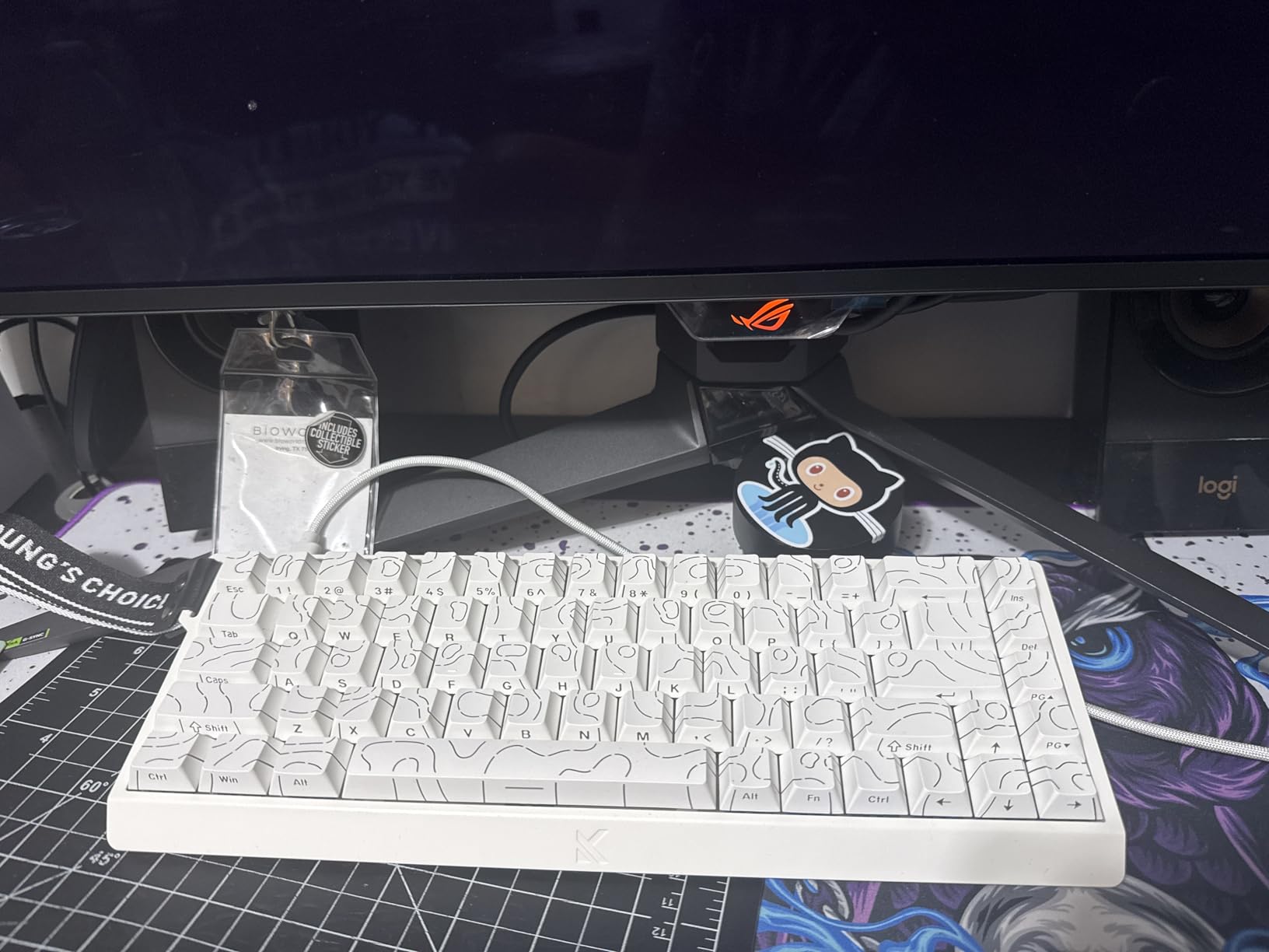 MCHOSE ACE 68 60% Mechanical Gaming Keyboard Wired Rapid Trigger Hall Effect Keyboard Magnetic Switch Adjustable Actuation, 8000Hz Polling Rate, Hot Swap, RGB Small Keyboards PC MAC Laptop, Rose Red - Customer Photo 1