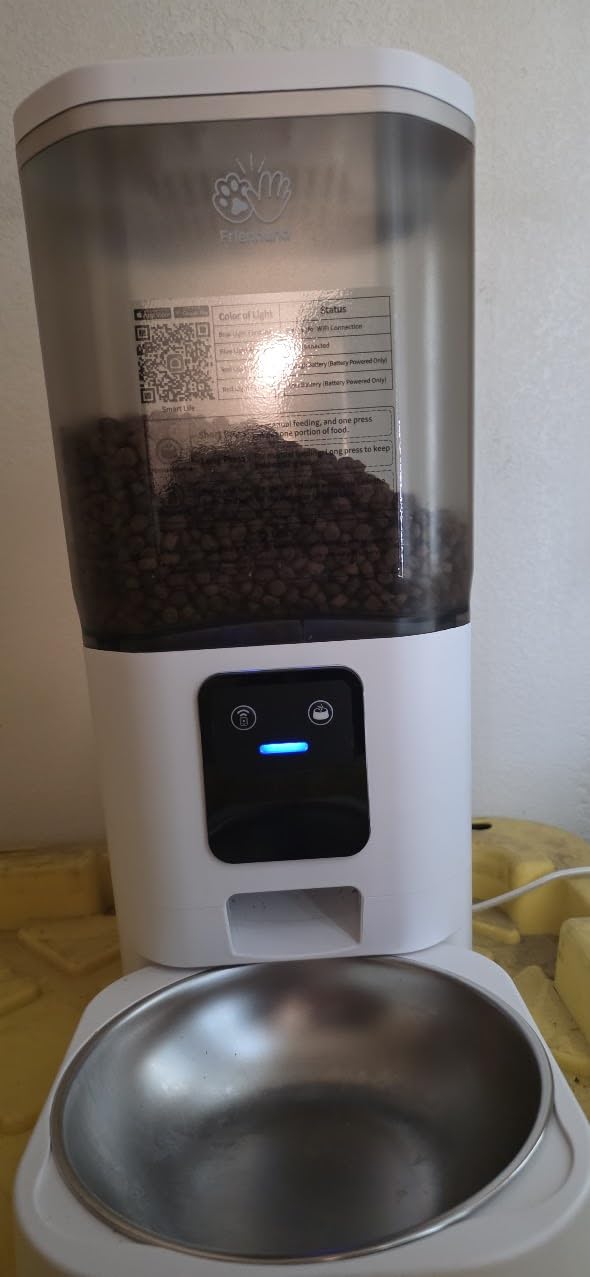 Automatic Cat Feeder with Slow Feed: 5GHz WiFi Automatic Dog Feeder with Smart APP Control, 7L Timed Auto Cat Food Dispenser with Alexa for Pets, Detachable for Easy Cleaning - 29 Cups - Customer Photo 2