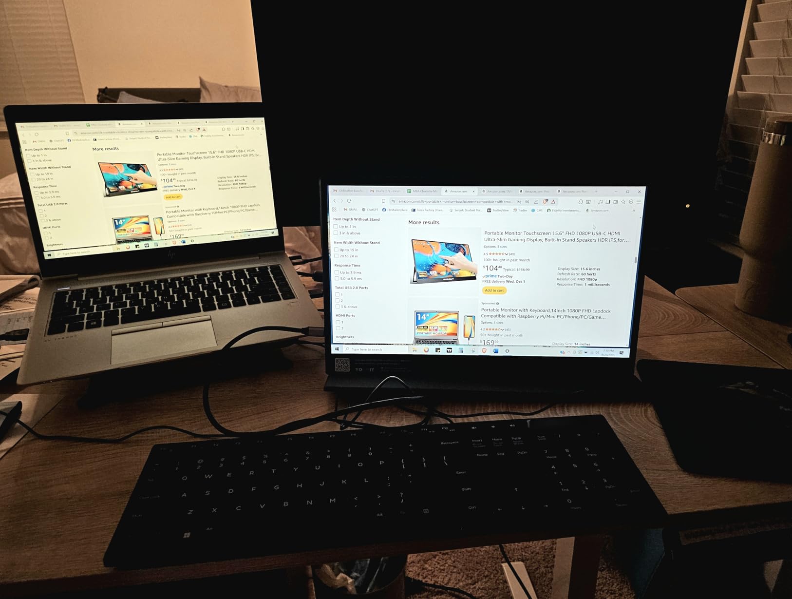 Yodoit Portable Monitor for Laptop, 15.6