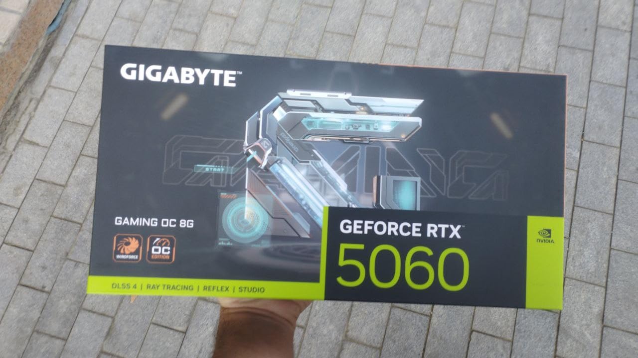 GIGABYTE GeForce RTX 5060 Gaming OC 8G Graphics Card, 8GB 128-bit GDDR7 customer photo 1