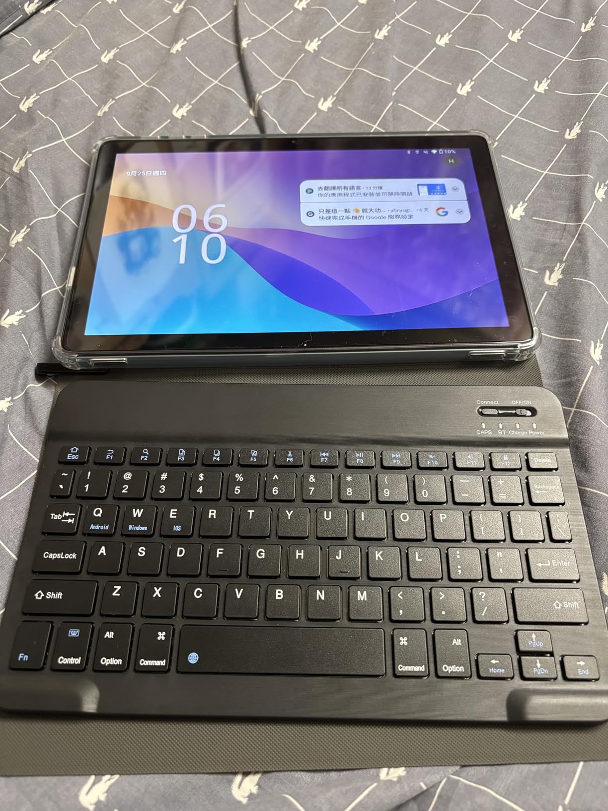 10 Inch Tablet, Android 15 with 24GB RAM + 128GB ROM (1TB Expandable), Octa-Core, 1280x800 IPS HD Touchscreen, 5MP+8MP Dual Camera, 6000mAh, Tablet with Keyboard, Mouse, Widevine L1(Blue) - Customer Photo 2