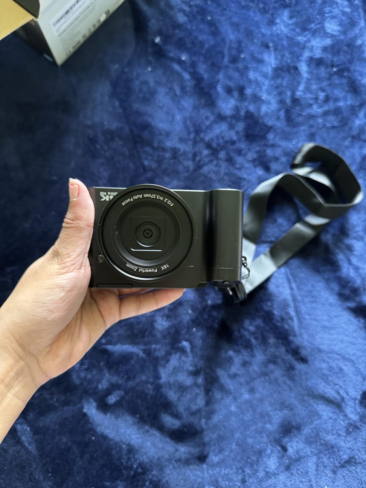 4K Digital Camera for Photography Autofocus, 64MP Dual-Lens Vlogging Camera for Video Anti-Shake, 3'' Selfie Flip Travel Cameras for YouTube, 16X Zoom Digital Camera with Flash Dial Battery Stand - Customer Photo 2