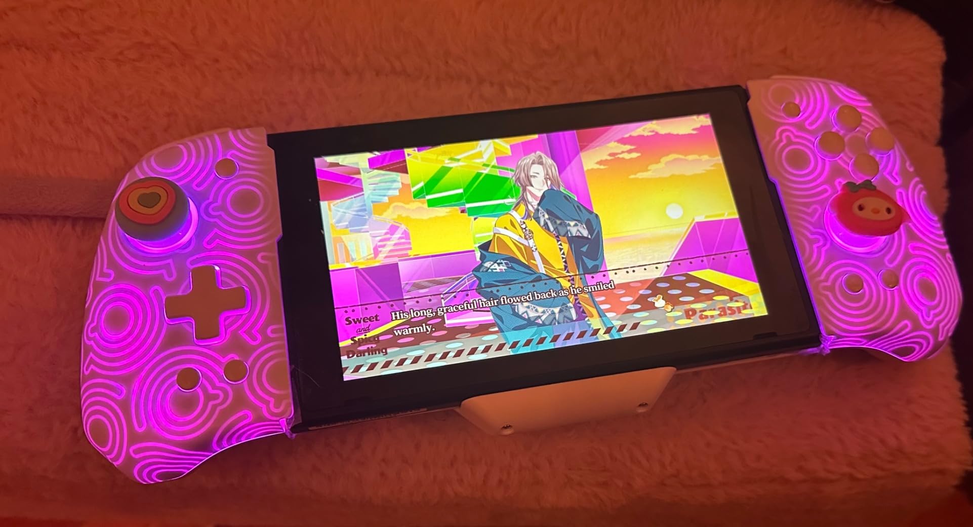FUNLAB Switch Handheld Controller Pro Compatible with Nintendo Switch/OLED Joypons Replacement, Luminous Switch Joypad, Ergonomic Switch One Piece Controller - Customer Photo 1