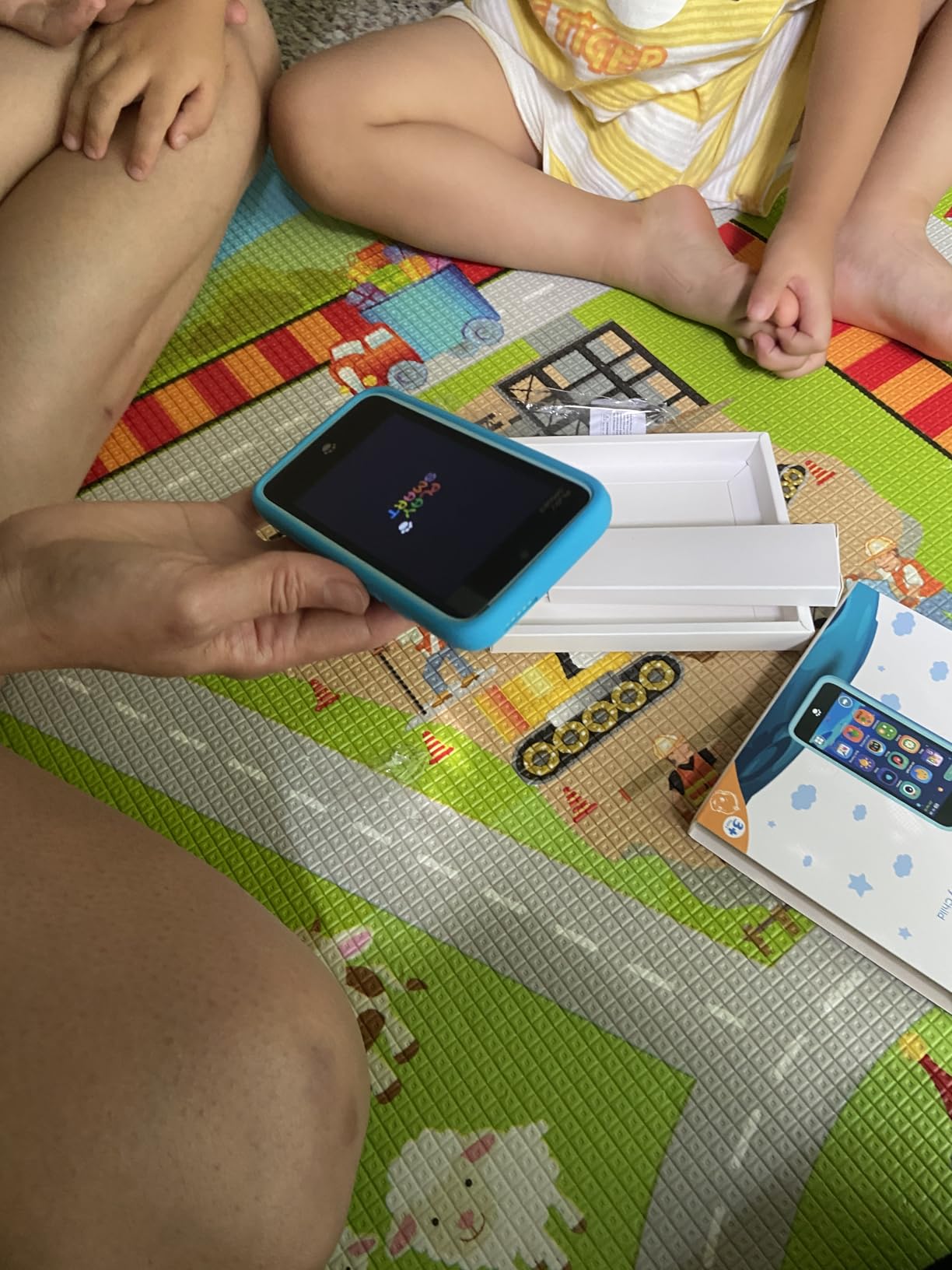MOMILLA Kids Toys Smart Phone, Dual Camera with Stickers, 3.97