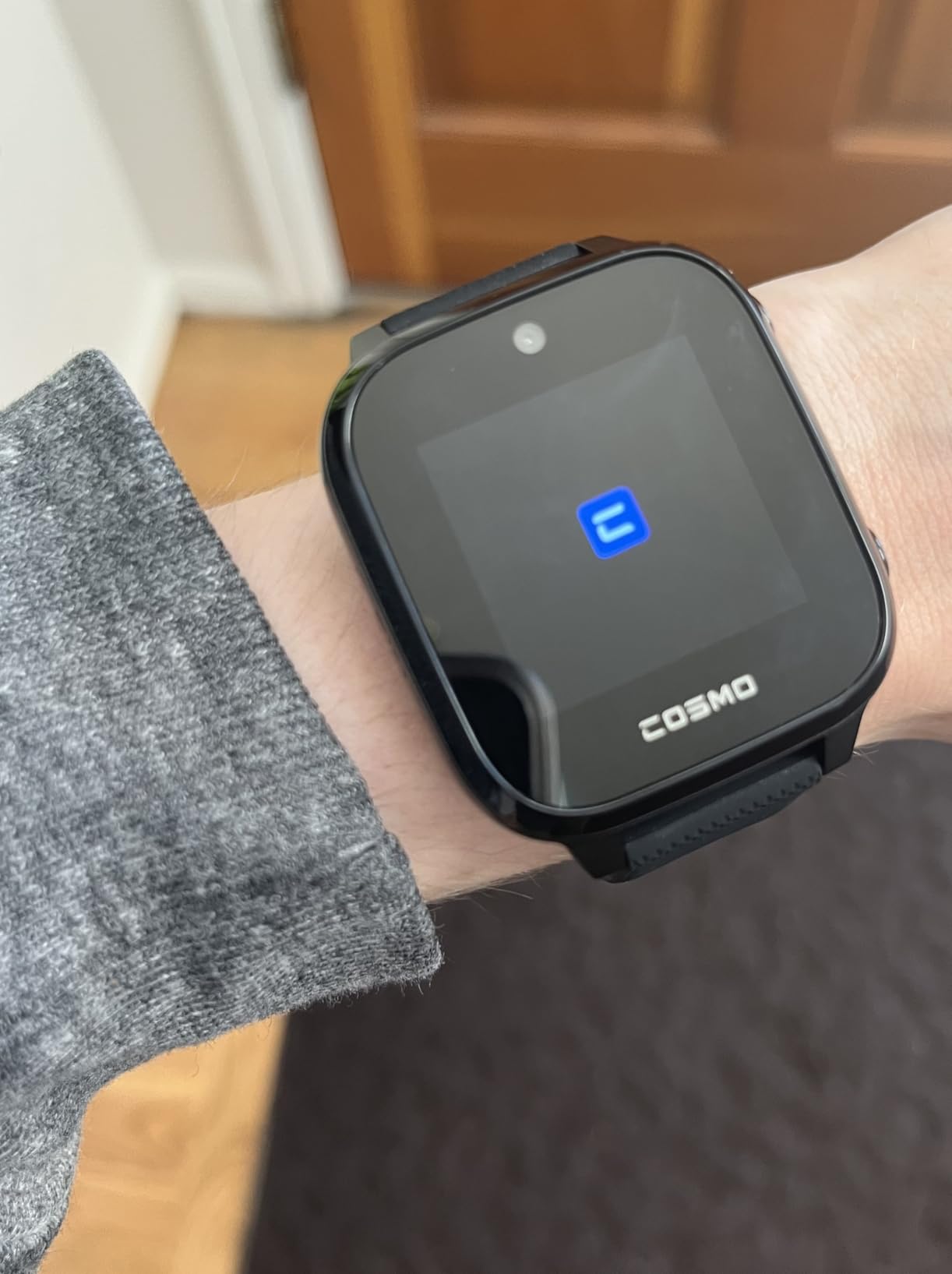 JrTrack 5 Kids Smart Watch by Cosmo | Best Kid-Safe Phone Watch | Precision Real-Time GPS Tracking | Call, Text, Activity, School Settings | Spotify Music | Parental Controls | SOS & Safety Alerts - Customer Photo 2