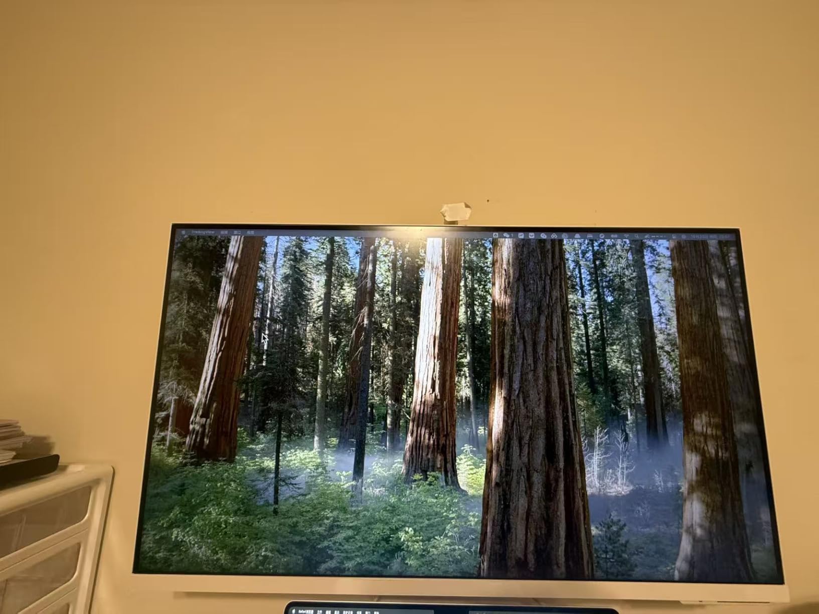 Magnetic 24 Inch Privacy Screen for Computer Monitor 16:9 Aspect Ratio, Hanging Removable Anti-Blue/Glare Protector Film, Anti Spy Desktop Security Private Filter 24in - Customer Photo 1