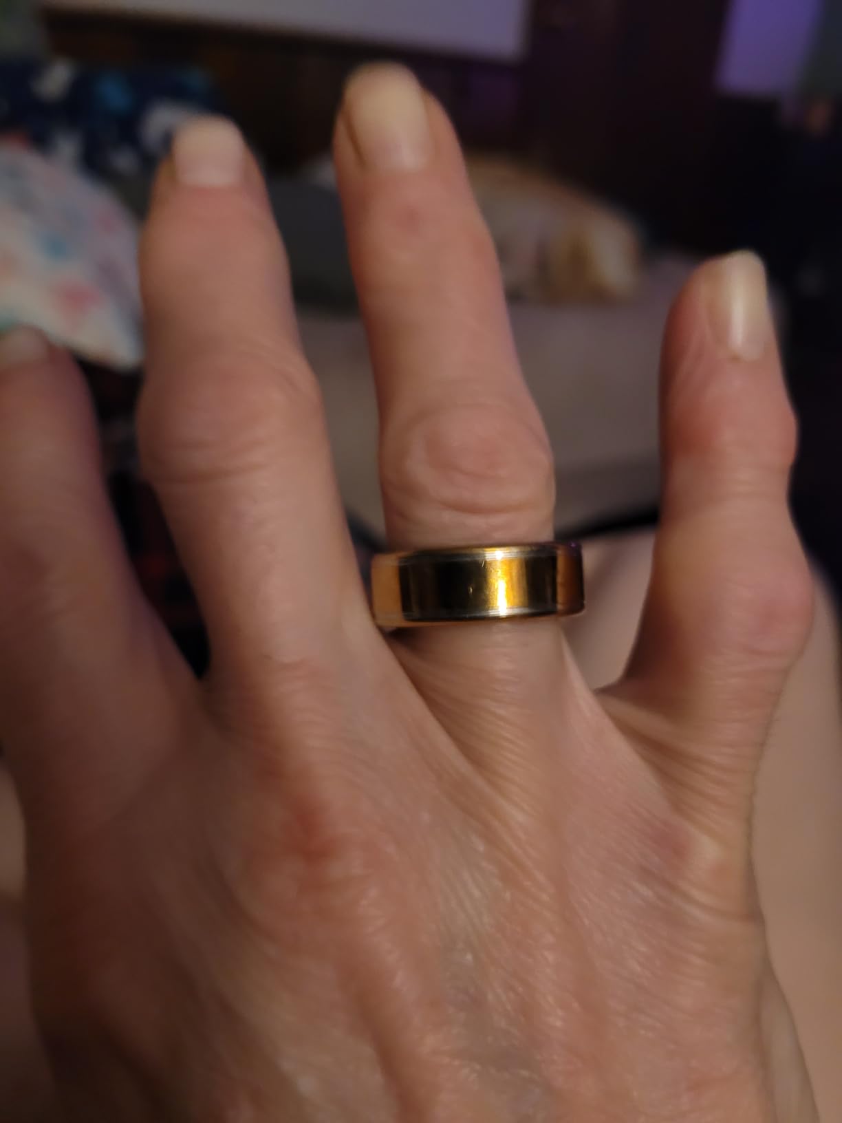 Smart Ring Health Tracker, Fitness Tracker Ring for Women Men, Monitoring of Pedometer, SpO2, Sleep Quality, Heart Rate, No Subscription Fee, Sport Rings for iOS & Android (Silver 7) - Customer Photo 1