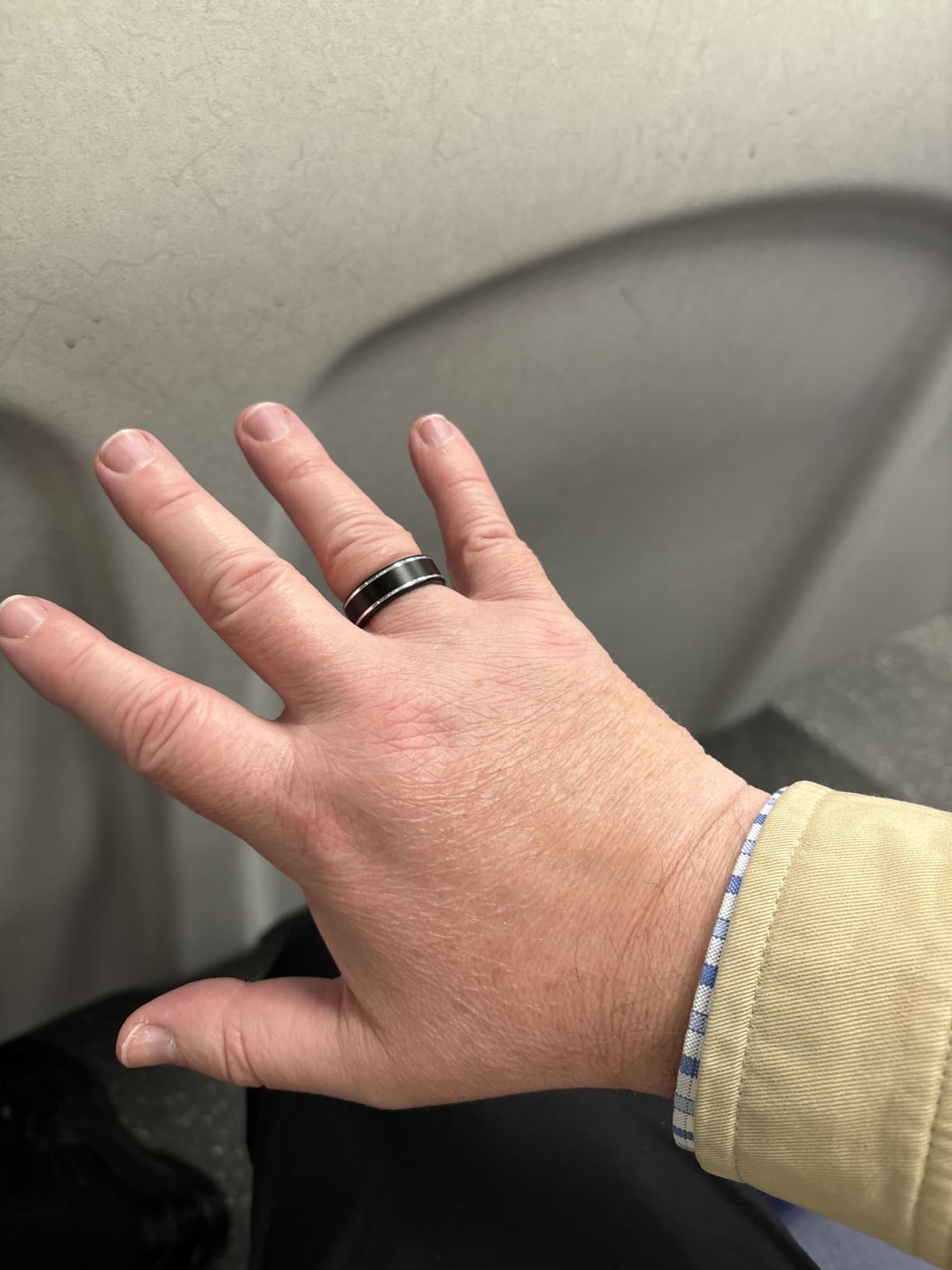 Smart Ring Health Tracker, Fitness Tracker Ring for Women Men, Monitoring of Pedometer, SpO2, Sleep Quality, Heart Rate, No Subscription Fee, Sport Rings for iOS & Android (Silver 7) - Customer Photo 2
