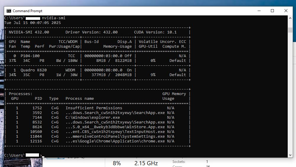 Gigabyte Nvidia P104-100 Mining GPU, 8GB GDDR5X, Triple Fan (Renewed) - Customer Photo 2