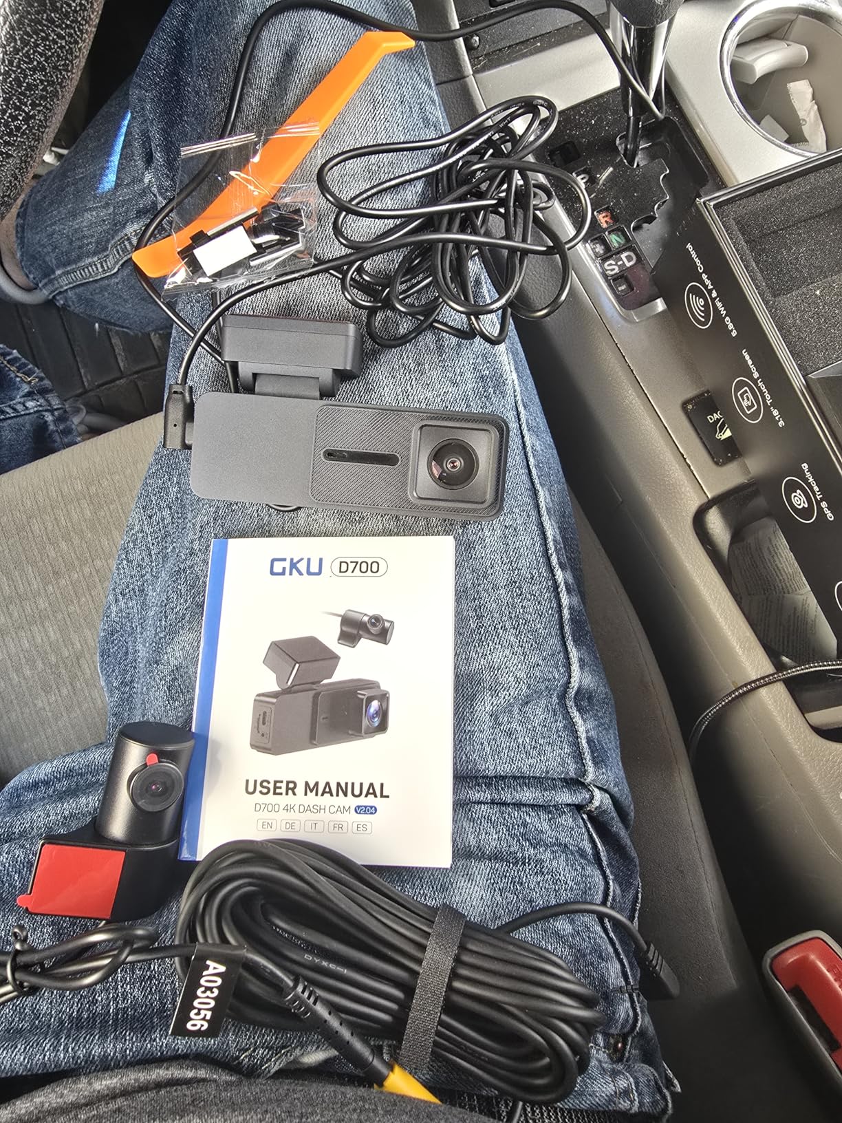 GKU Dash Cam Front and Rear, 3.18'' Touchscreen, 4K+1080P Dashcam, Built-in GPS, 5.8GHz WiFi Dash Camera for Cars with 24H Parking Monitor, Night Vision, WDR, Supports 512GB Max - Customer Photo 5