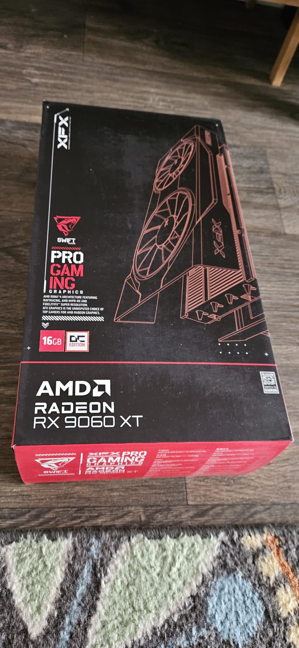 XFX Swift AMD Radeon RX 9060 XT OC Gaming Edition with 16GB GDDR6 HDMI 2xDP, RDNA 4 RX-96TSW16BQ, Graphics Card, Compatible with Desktop PCs customer photo 1
