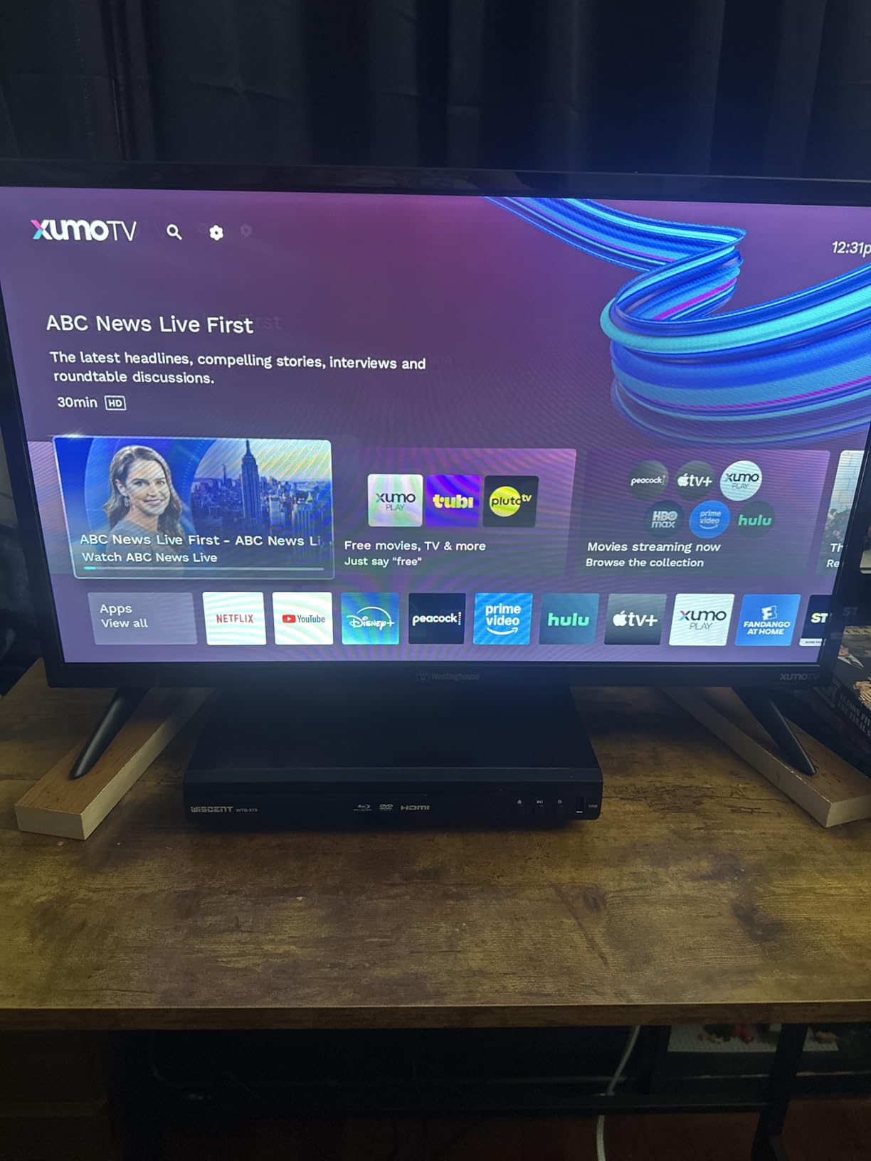 Westinghouse 43-inch Smart TV, 4K UHD Xumo TV w/ HDR10, Voice Remote, Dolby Vision, Dolby Atmos, Edgeless, Flat Screen LED Television w/Bluetooth, Apple AirPlay, Wi-Fi & Mobile Connectivity - Customer Photo 1