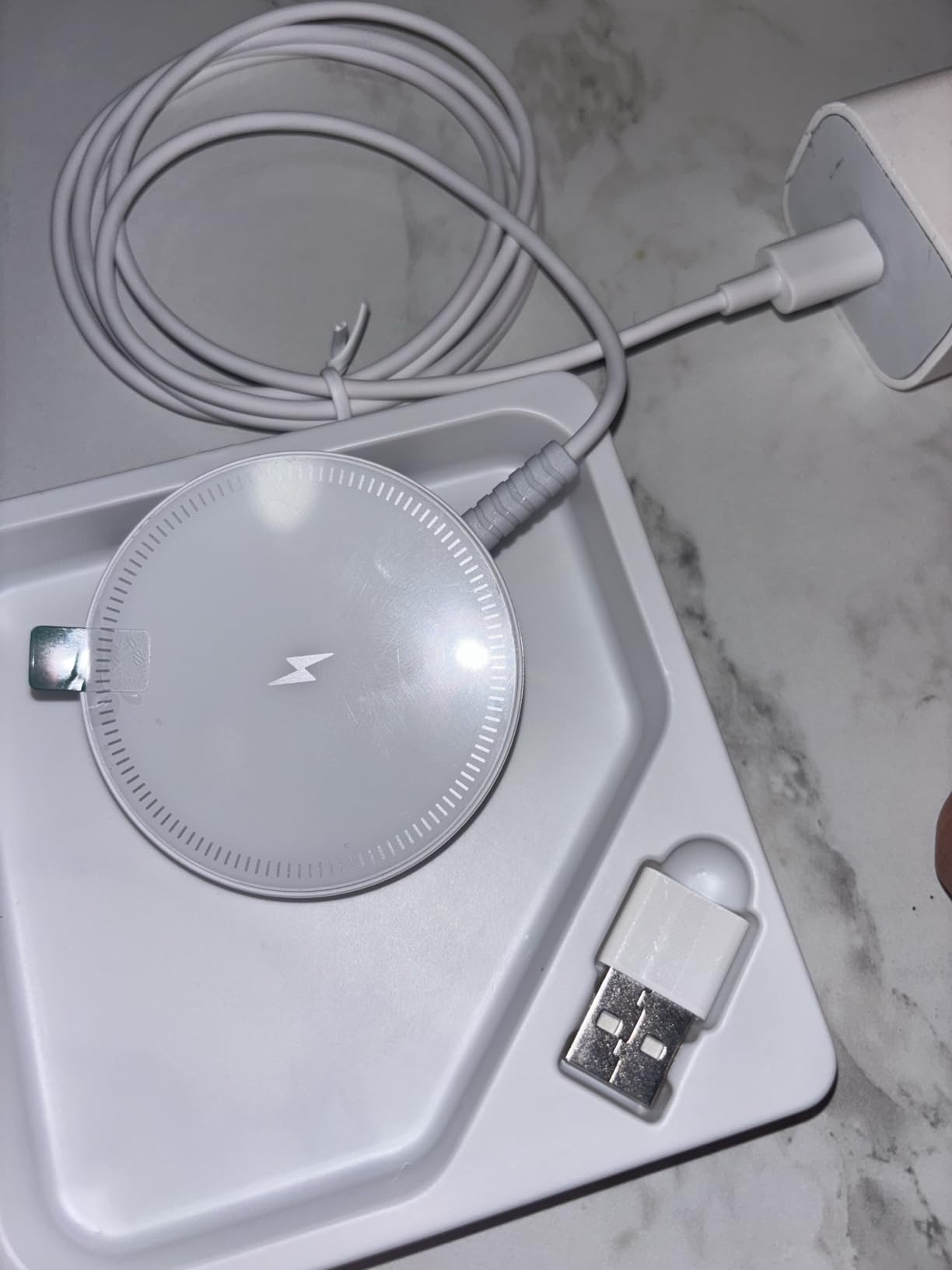 Magnetic Wireless Magsafe Charger iPhone: Fast Charging Pad for iPhone 17/16/15/14/13/12 Series & AirPods Pro 4-2, Strong Magnet, Dual Ports, Case-Friendly, Lightweight for Travel Home Office Desk - Customer Photo 3