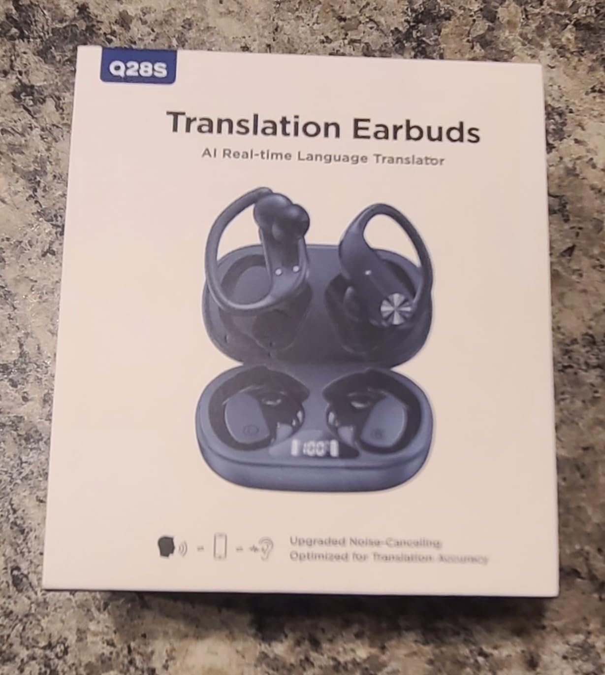 AI Translation Earbuds Real-Time : 166 Languages, 8 Offline Translation Packs, Noise Canceling, 60 Hours Battery - Seamless Translator Headphones for Travel Business Learning, iOS & Android Support - Customer Photo 1