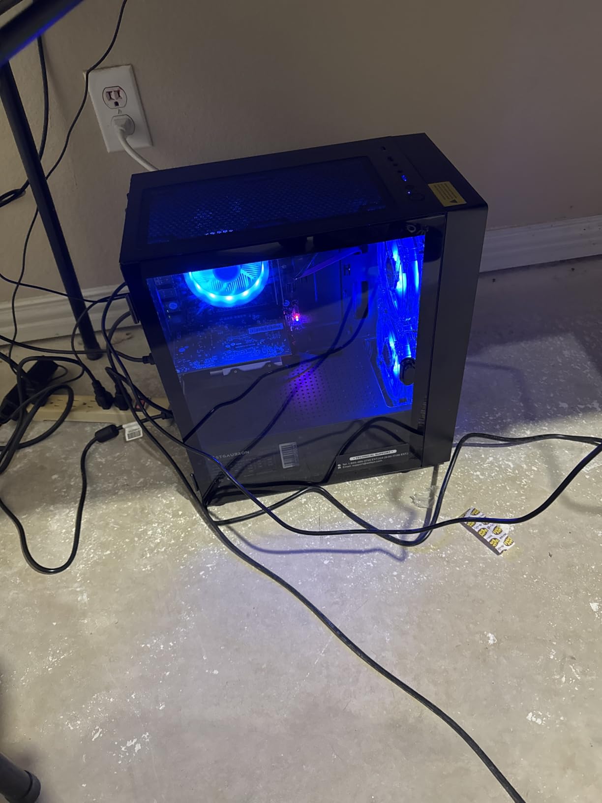 STGAubron RGB PC Computer Desktop, AMD Ryzen 7 5700G up to 4.6G, 16GB DDR4, 1TB SSD, WiFi 6 & BT 5.2, RGB Fan x4, RGB Keyboard & Mouse, Windows 11 Home - Customer Photo 1