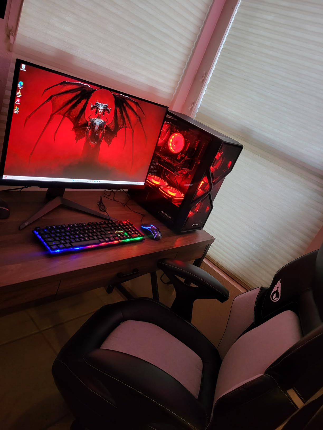 STGAubron Gaming PC Computer Desktop, AMD Ryzen 5 5500G up to 4.2G, GeForce RTX 3060 12G, 16G DDR4, 1T SSD, WiFi 6, BT 5.2, RGB Fan x4, Windows 11 Home - Customer Photo 2