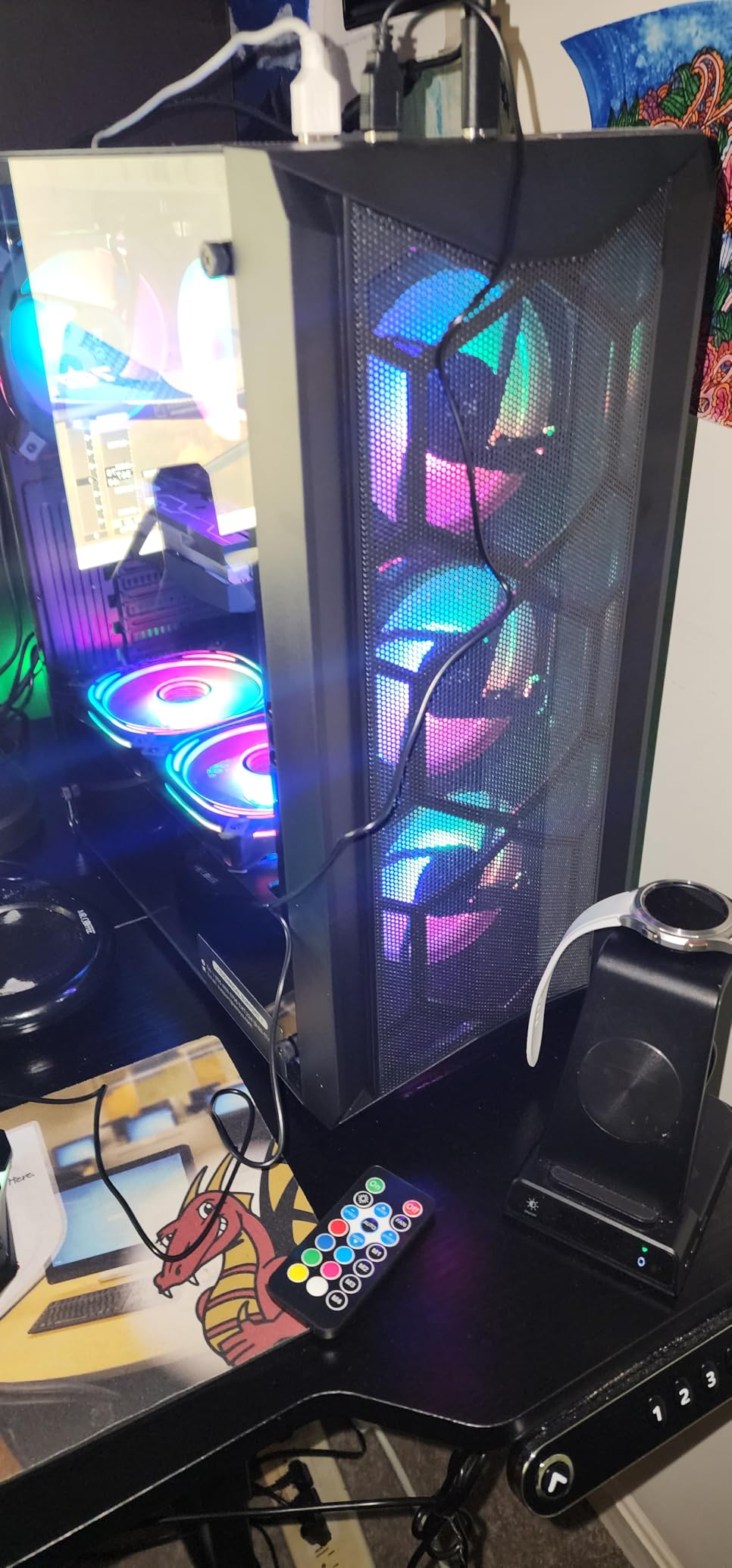 STGAubron Gaming PC Computer Desktop, Intel Core i7 8th Gen up to 4.1G, GeForce RTX 2060 6G, 16G DDR4, 512G SSD, WiFi 6, BT 5.2, RGB Fan x4, Windows 11 Home - Customer Photo 4