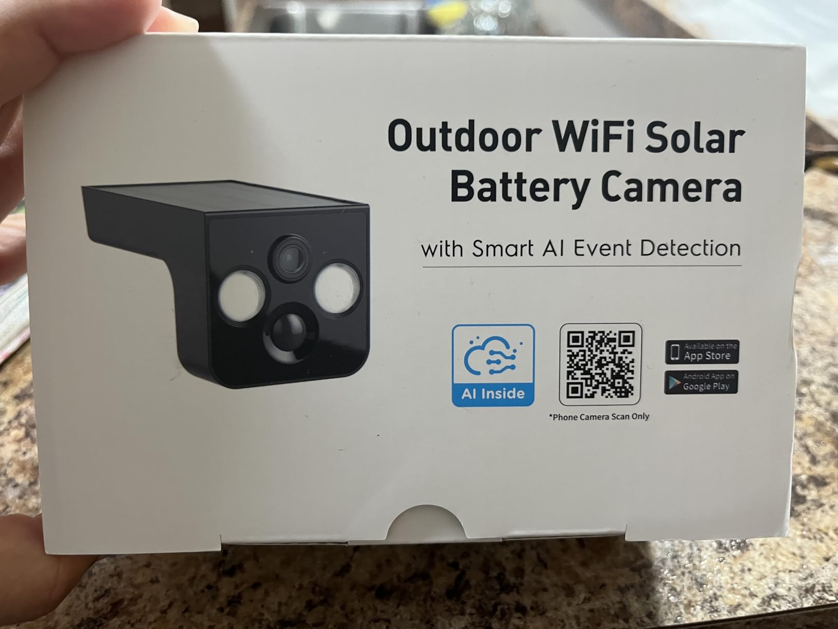 Solar Security Cameras Wireless Outdoor 2K Battery Powered AI Motion Detection 2-Way Talk Color Night Vision WiFi Waterproof SD/Cloud Storage Non-Stop Solar Panel Camera Outdoor Wireless - Customer Photo 1