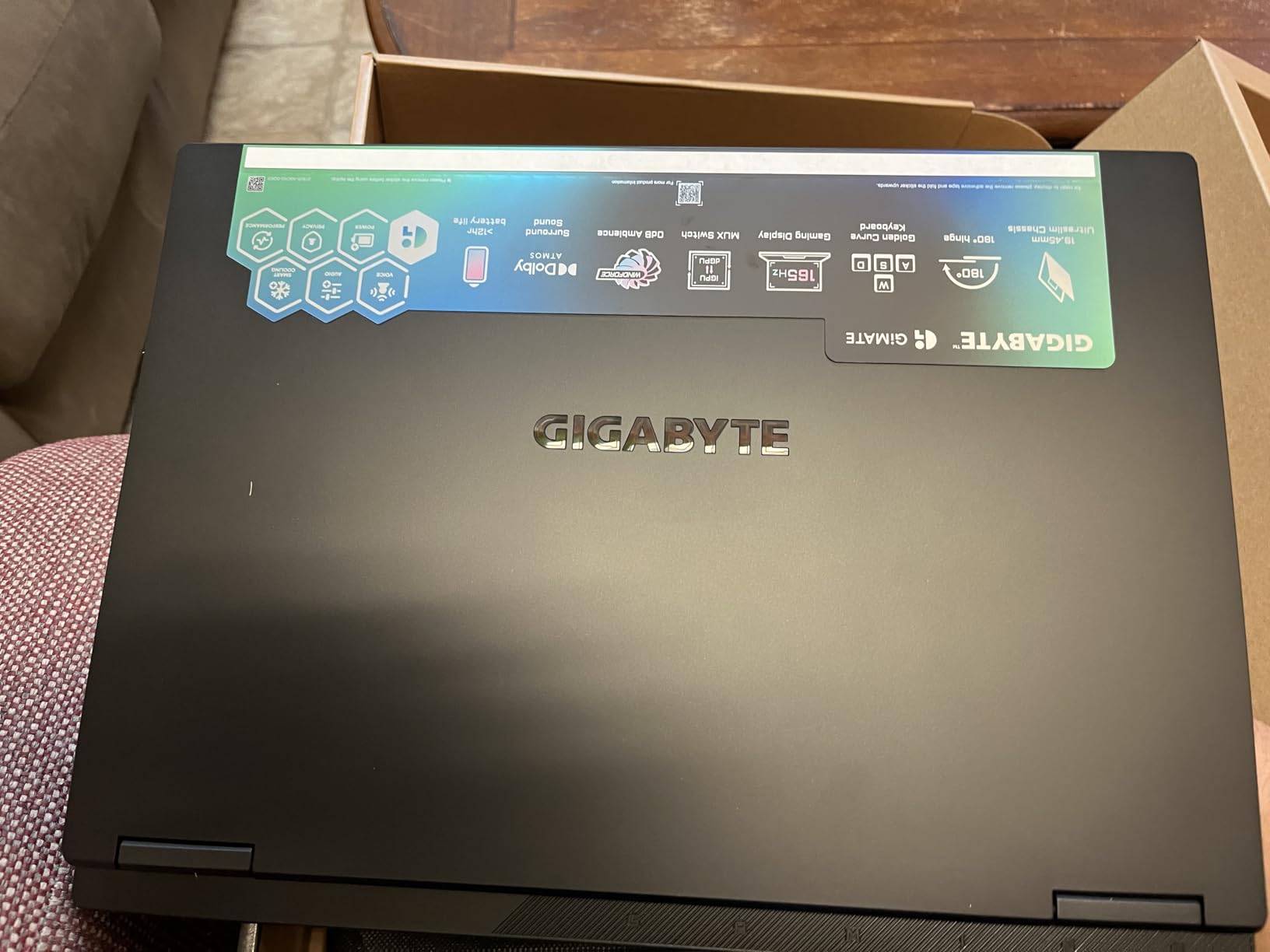GIGABYTE - Gaming A16 Gaming Laptop - 165Hz 1920x1200 WUXGA - NVIDIA GeForce RTX 5070 - Intel i7-13620H - 1TB SSD with 32GB DDR5 RAM - Windows 11 Home AD Gaming A16 CWHI3US864SH - Customer Photo 4