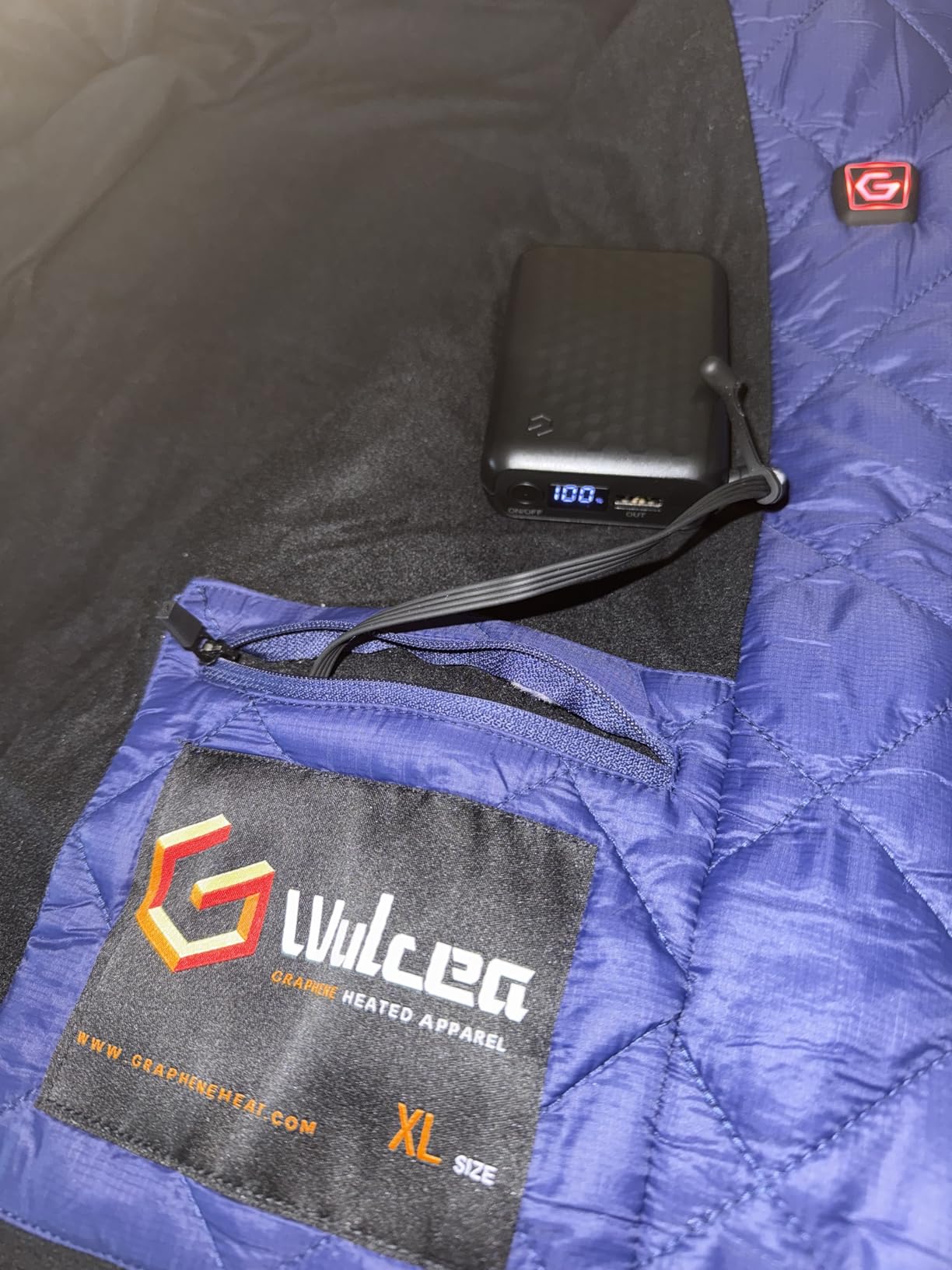 Wulcea Graphene Heated Jacket For Women 12V 18400mAh Fast Charge Large Capacity Battery - Customer Photo 2