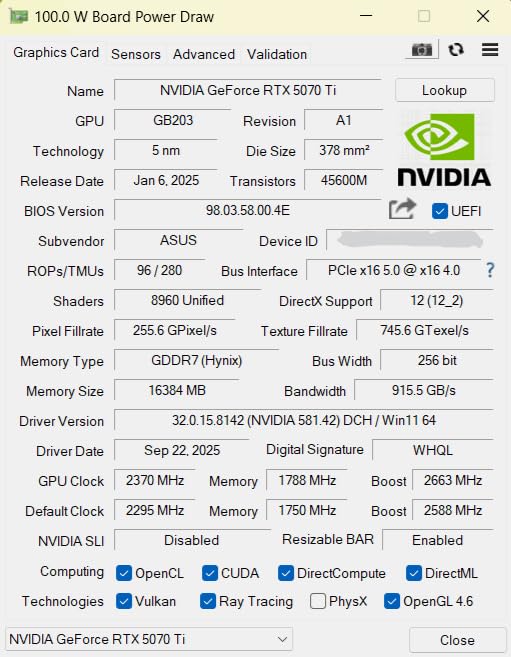 ASUS TUF Gaming GeForce RTX™ 5070 Ti 16GB GDDR7 White OC Edition Gaming Graphics Card (PCIe® 5.0, HDMI®/DP 2.1, 3.125-slot, Military-Grade Components, Protective PCB Coating, axial-tech Fans) - Customer Photo 2