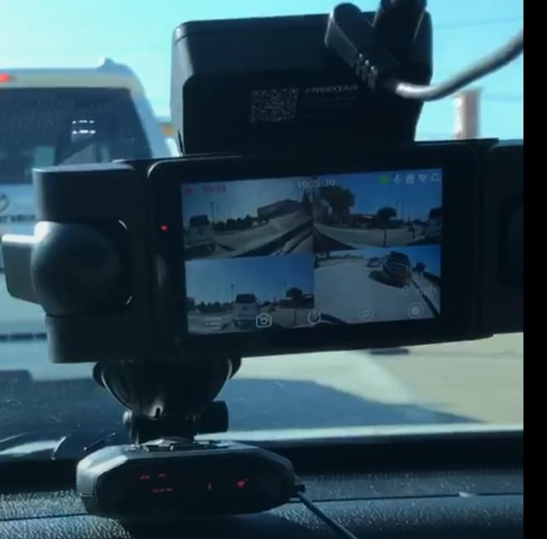4K 360° Dash Cam, 4-Channel Dash Camera for Cars, Full Coverage Front Rear Left Right Inside with GPS, 5.8GHz Wi-Fi & App, Night Vision, Voice Control, 24H Parking Mode, 128GB Card Included - Customer Photo 1