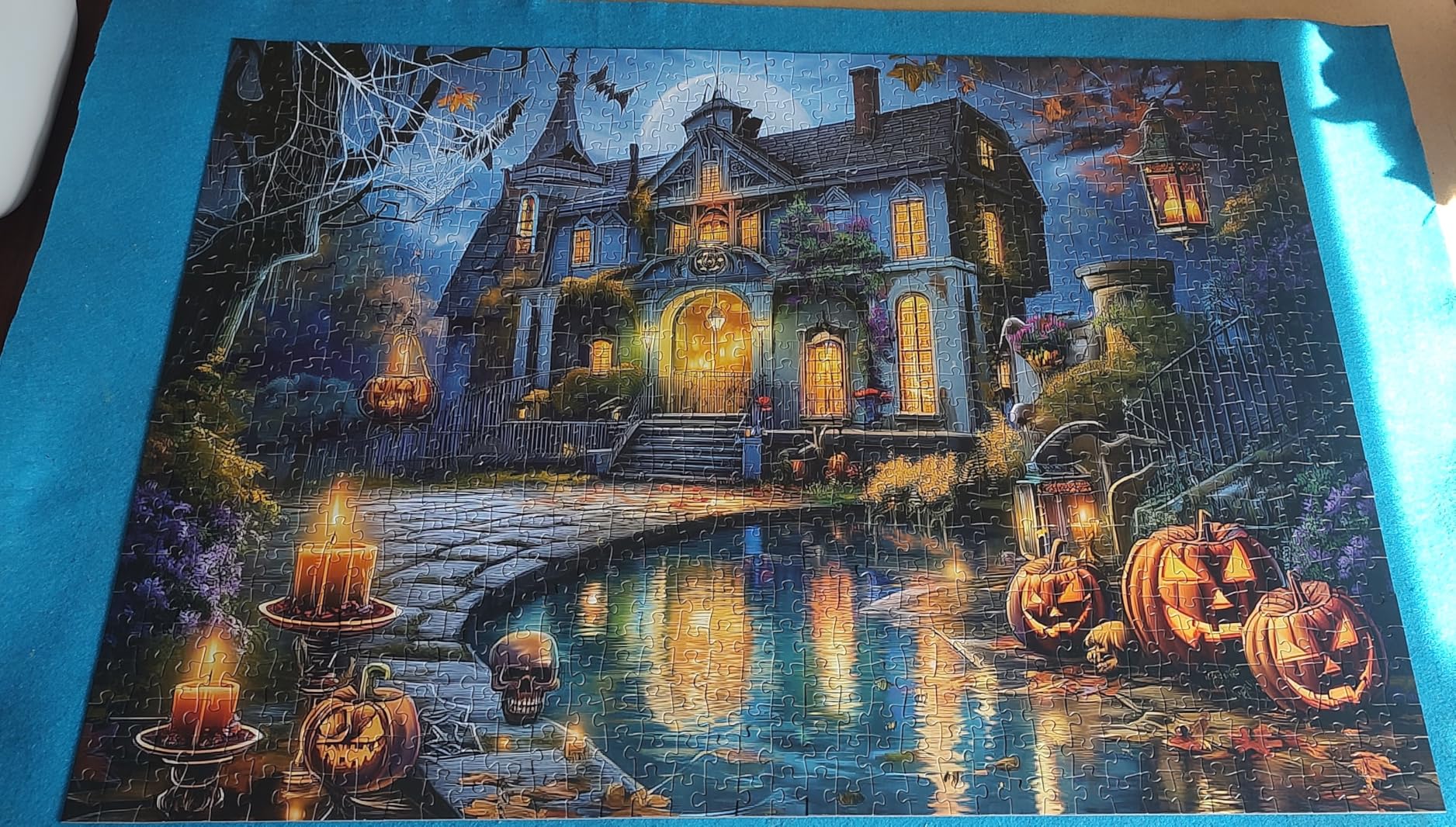 Lake House 1000 Piece Puzzle for Adults Summer Lakeside Retreat Jigsaw Puzzle Cozy Cabin Dock Sunflowers Boat Beautiful Landscape Challenging Adult Puzzles for Game Night (27.6