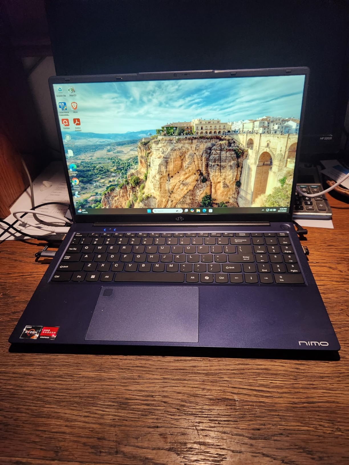 NIMO 15.6'' FHD IPS Student-Laptop-Computer - 32GB RAM 1TB SSD, AMD Ryzen 5(Beat i5-1135G7, 4 Cores Up to 3.7GHz), 65W Type-C, 2 Years Warranty, Fingerprint, Backlit Keyboard, Wi-Fi 5, BT5.2, Blue - Customer Photo 1