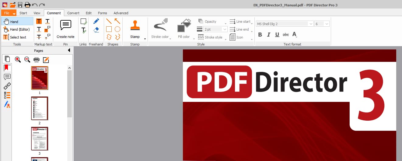PDF Director 3 PRO - 3 PCs - incl. OCR 3.0 Module, edit, create, convert, protect, sign PDFs for Windows 11, 10, 8.1, 7 - Customer Photo 1