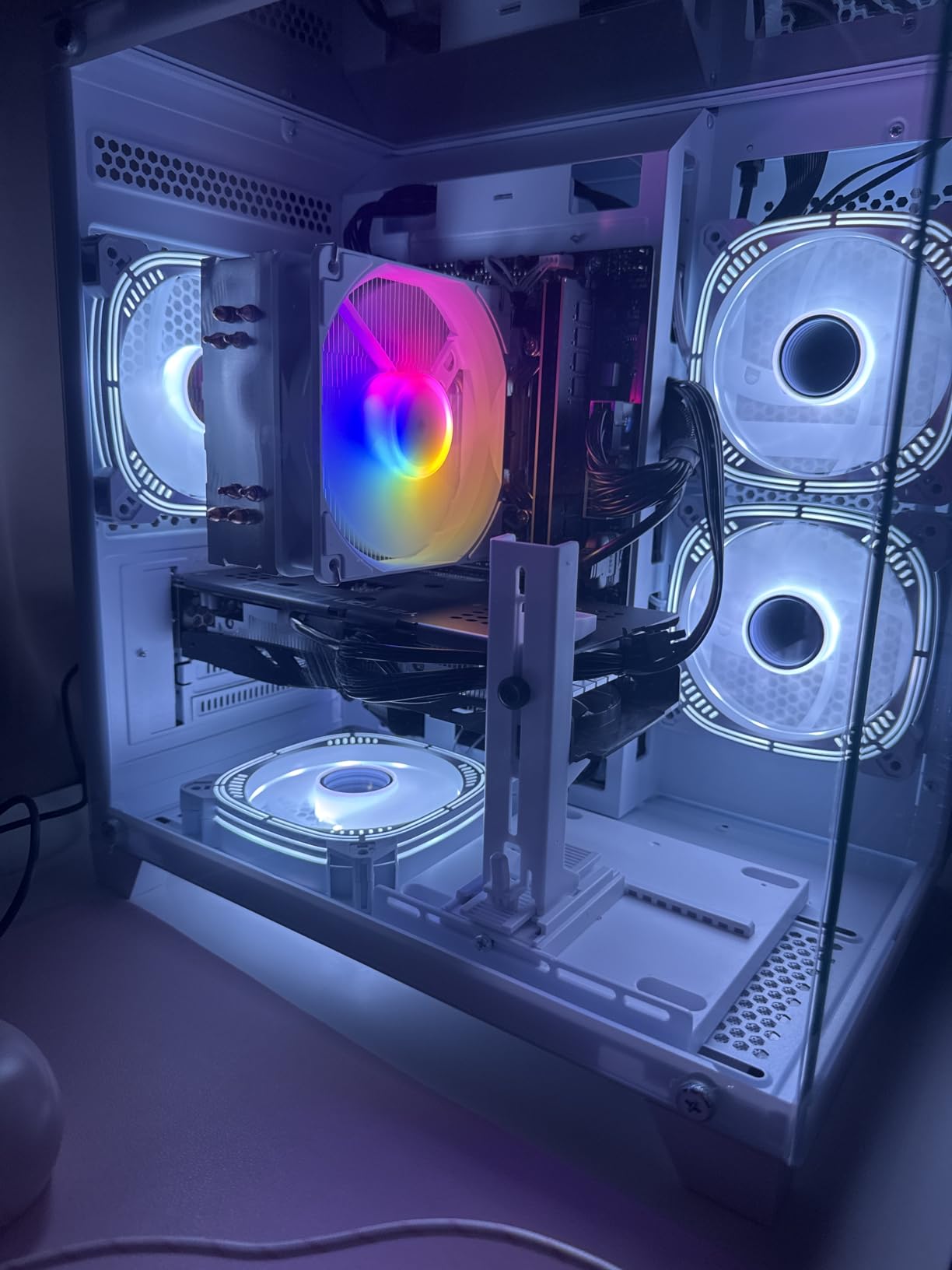 LXZ Gaming PC Desktop Ryzen 7 8700F | 32GB DDR5 RAM | GeForce RTX 5060 8GB | High-Performance Gaming & Design Computer, White Tower PC - Customer Photo 2