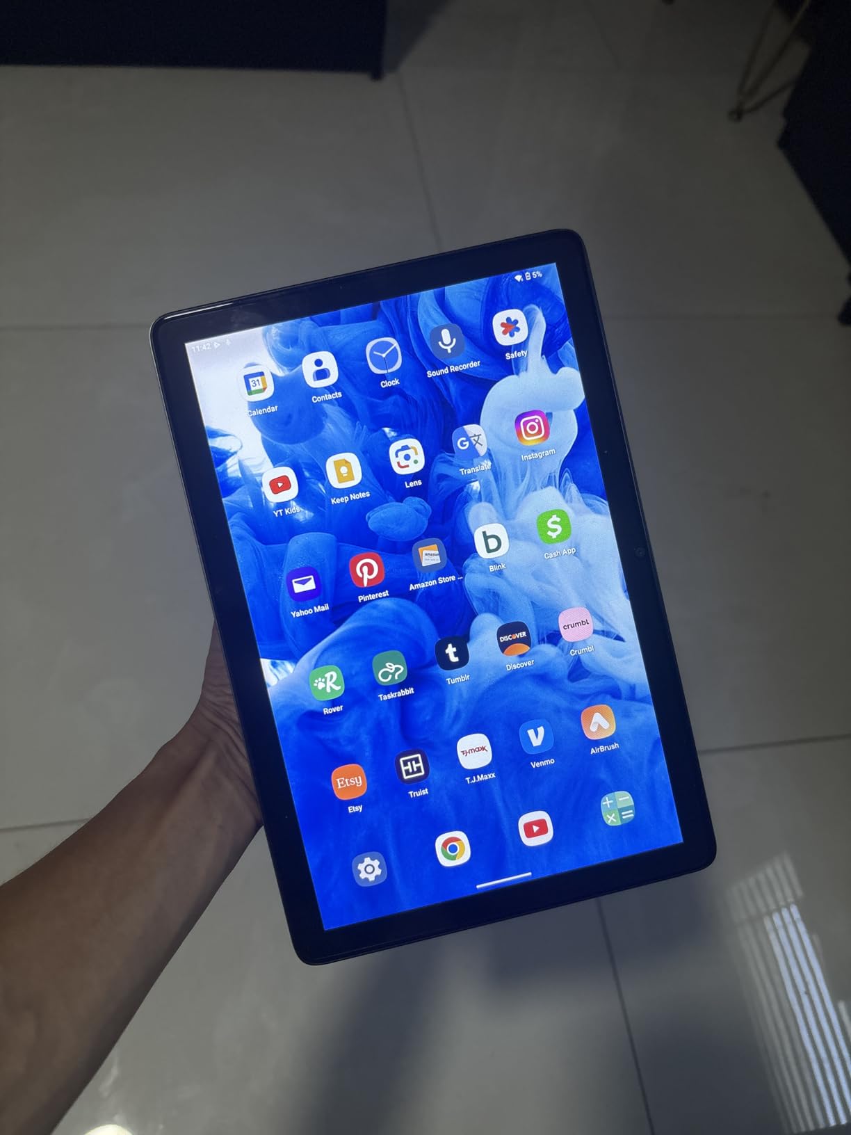 Android Tablet 10 Inch, Android 15 Tablets 2025 for Adults, Octa-Core, 12GB RAM,128GB Storage(2TB Expandable), Large Touch Screen Tablet with 10H Battery Life,WiFi & Bluetooth 5.0,Gray Blue - Customer Photo 1