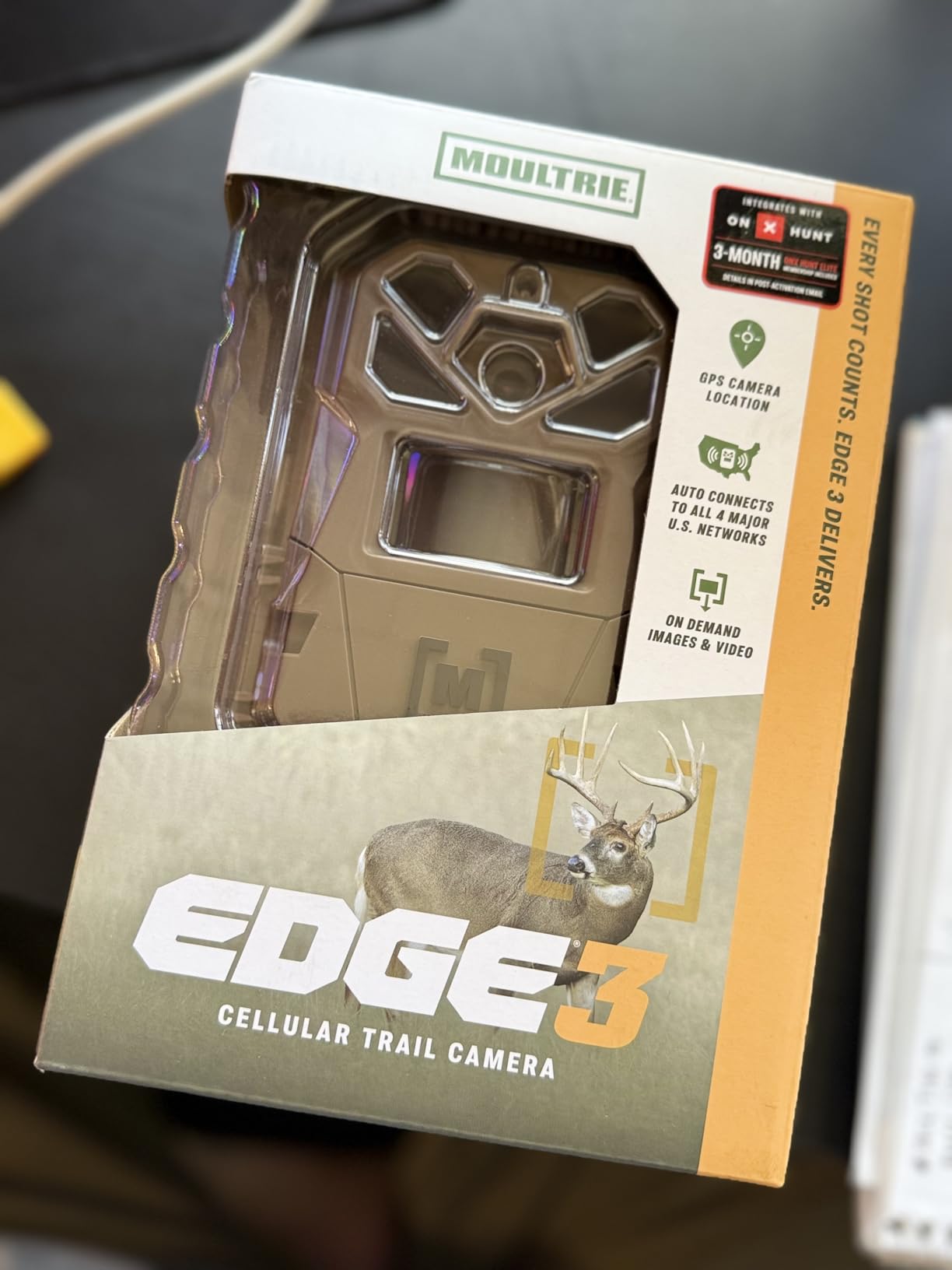 Moultrie Edge 3 Cellular Trail Camera - 2 Pack - 40MP HD Photo Capture - 1080p Low-Glow Flash - GPS - Multi-Carrier Auto-Connect - Built-in Memory - 0.5s Trigger Speed - AI Buck Detection - Customer Photo 2