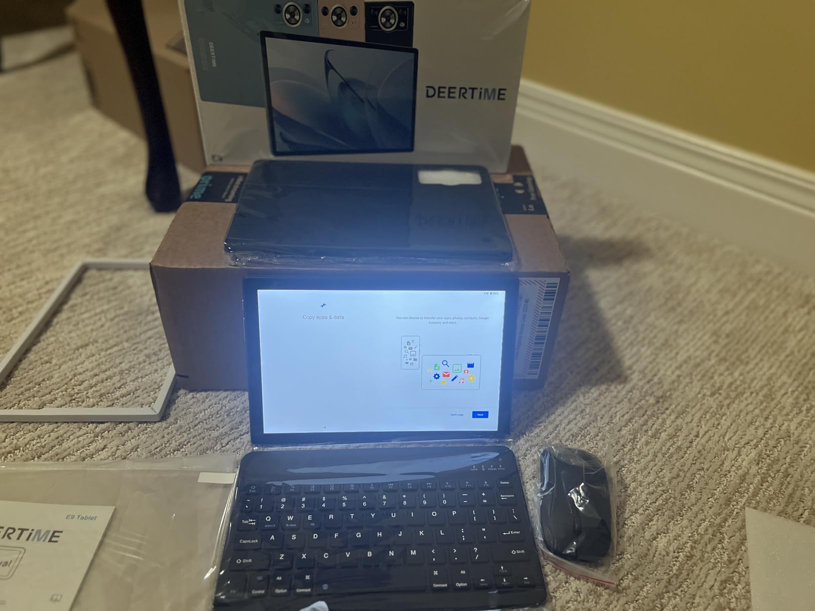 Android 15 Tablet 30GB RAM 128GB ROM 1TB TF, 2025 Electronics Tablets 10.1 Inch 8000mAh with Keyboard Mouse, 2.0GHz, 5G WiFi, BT 5.0, GMS Certified, Incell Display, Gemini AI - Rose Gold/Pink - Customer Photo 1